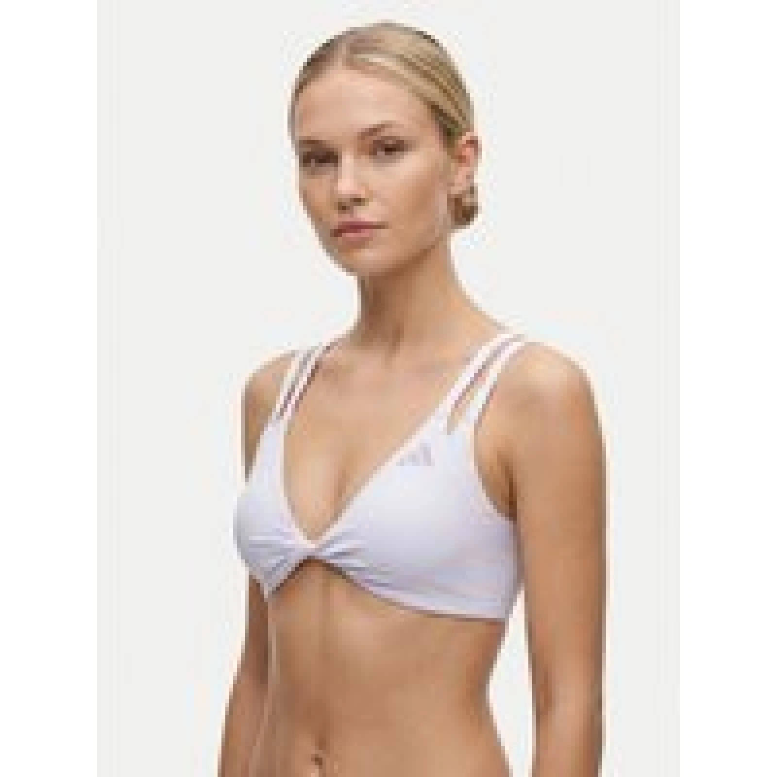 adidas Špotni nedrček Optime Workout Reversible Twist Light Support Bra KS6053 Svetlo vijolična · záber 1