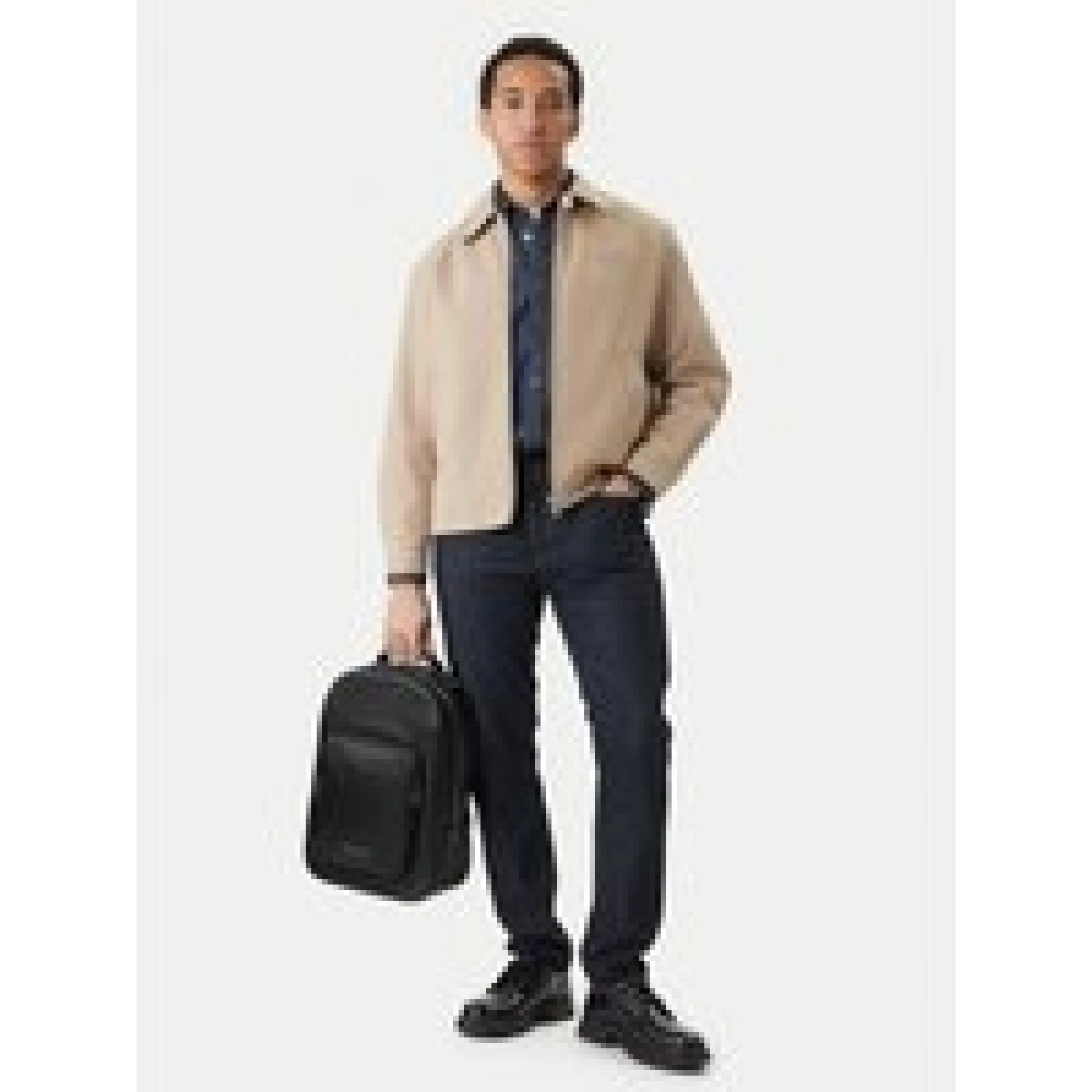 Nahrbtnik Tommy Hilfiger Th Business Leather Backpack AM0AM14162 Črna · záber 1