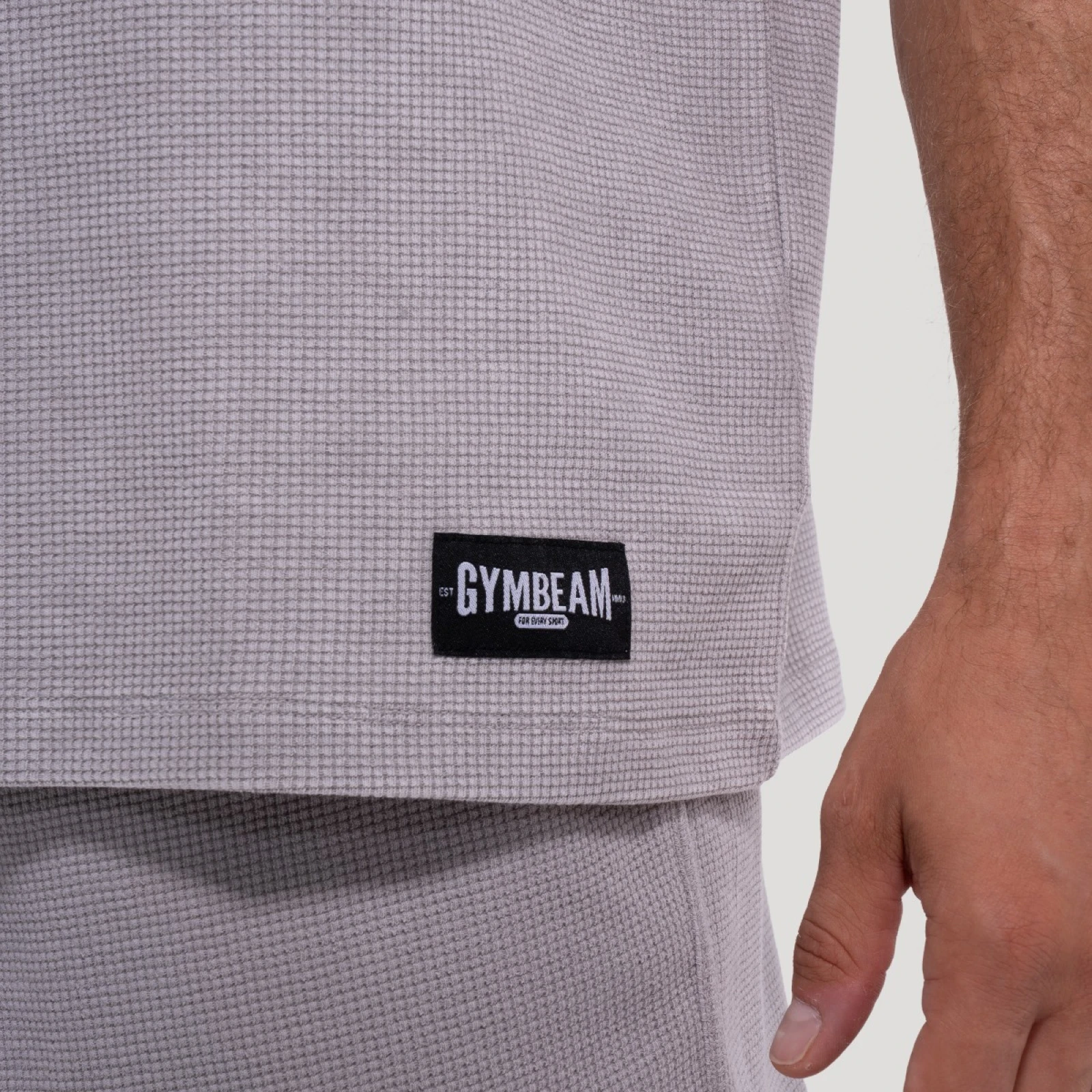 GymBeam Majica s kratkimi rokavi Persistence Washed Cloud · záber 2