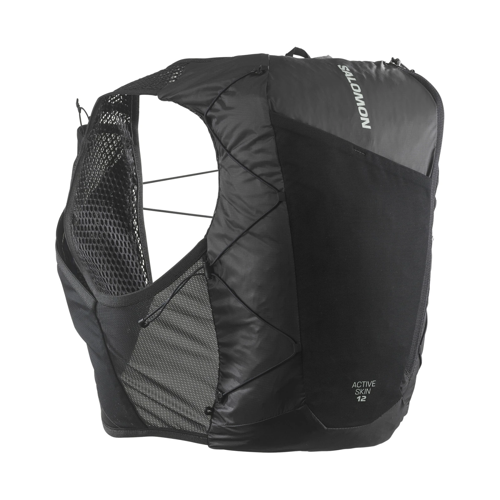 Tekaški telovnik Salomon Active Skin 12 No Flasks LC2205700 Črna - Velikost: S | Barva: čierna | Starostna skupina: Odrasli | Spol: Moški · záber 2