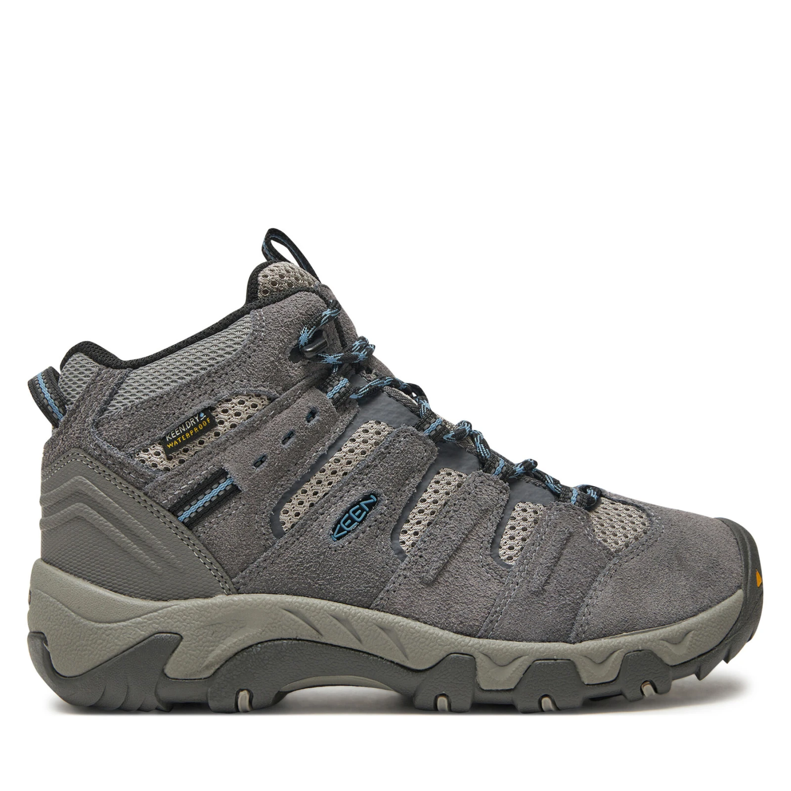 Trekking čevlji Keen Headout Mid Wp Steel 1028307 Siva · záber 2