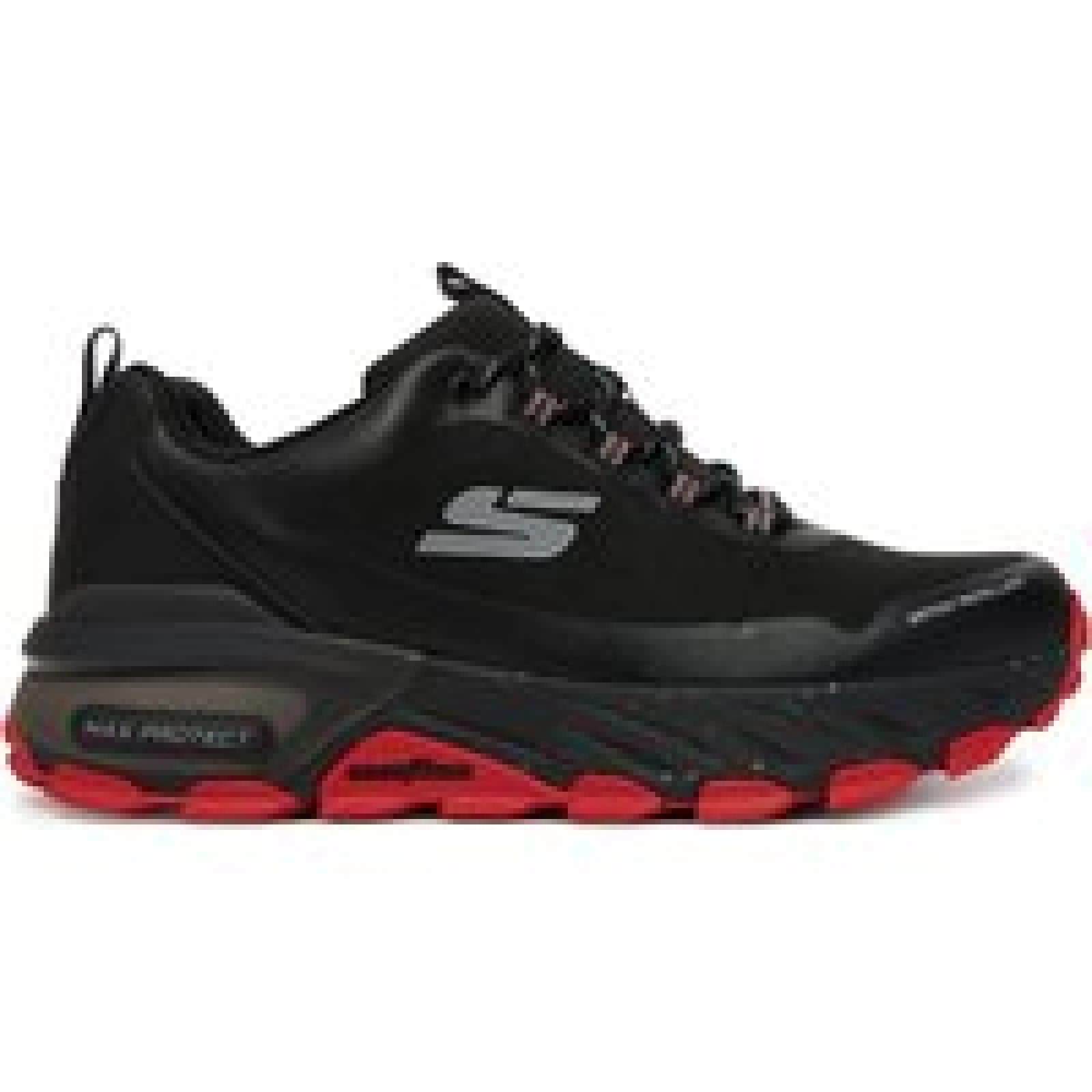 Trekking čevlji Skechers MAX PROTECT PROMOTE 237669/BKRD Črna - Velikost: 42,5 | Barva: čierna | Starostna skupina: Odrasli | Spol: Moški · záber 1