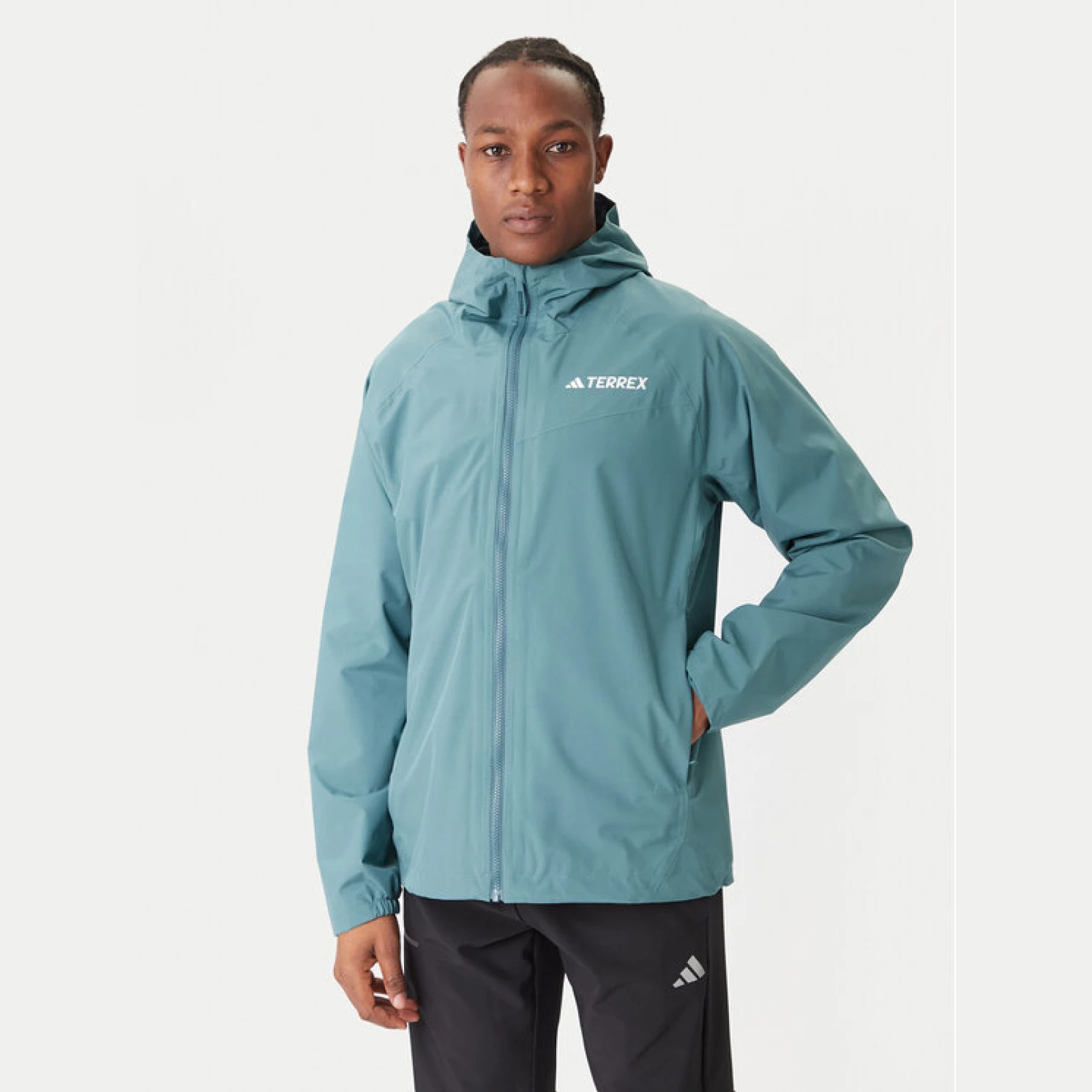 adidas Dežna jakna Terrex Multi 2L RAIN.RDY JL9774 Zelena Regular Fit · záber 2