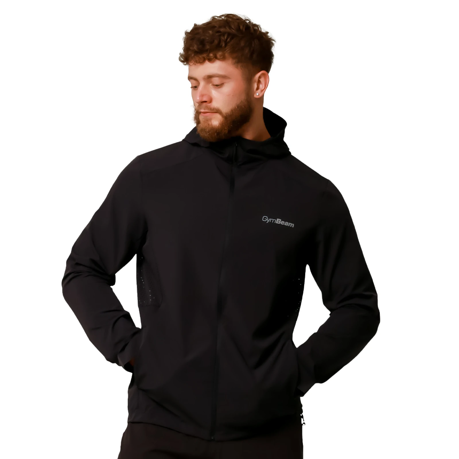 GymBeam Tekaška jakna Pulse Black - Velikost: XXL | Barva: čierna | Starostna skupina: Odrasli | Teža: 0,26 g | Pakiranje: 50 · záber 6