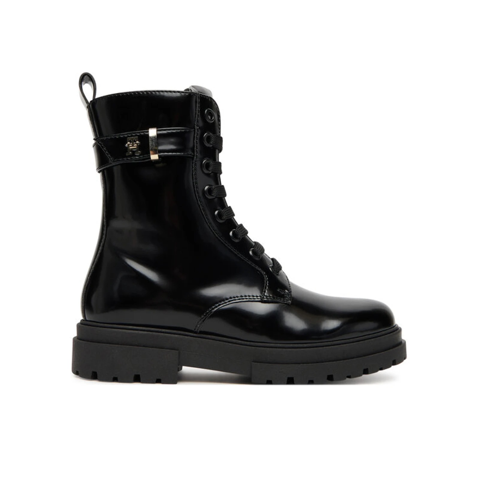 Tommy Hilfiger Pohodni čevlji Lace-Up Bootie T4A5-34028-1453 S Črna - Velikost: 31 | Barva: čierna | Starostna skupina: Odrasli | Spol: Otroški · záber 2