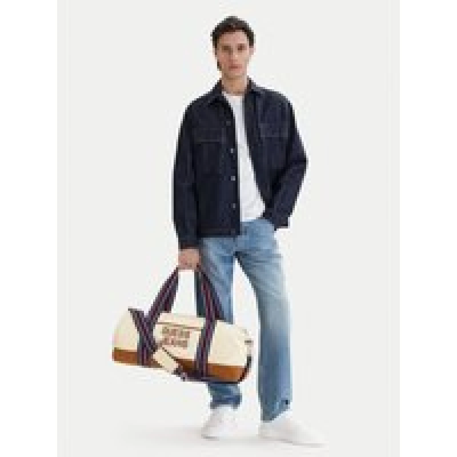 Torba za vikend Guess Jeans M5BZ93 WL970 Kremna · záber 1