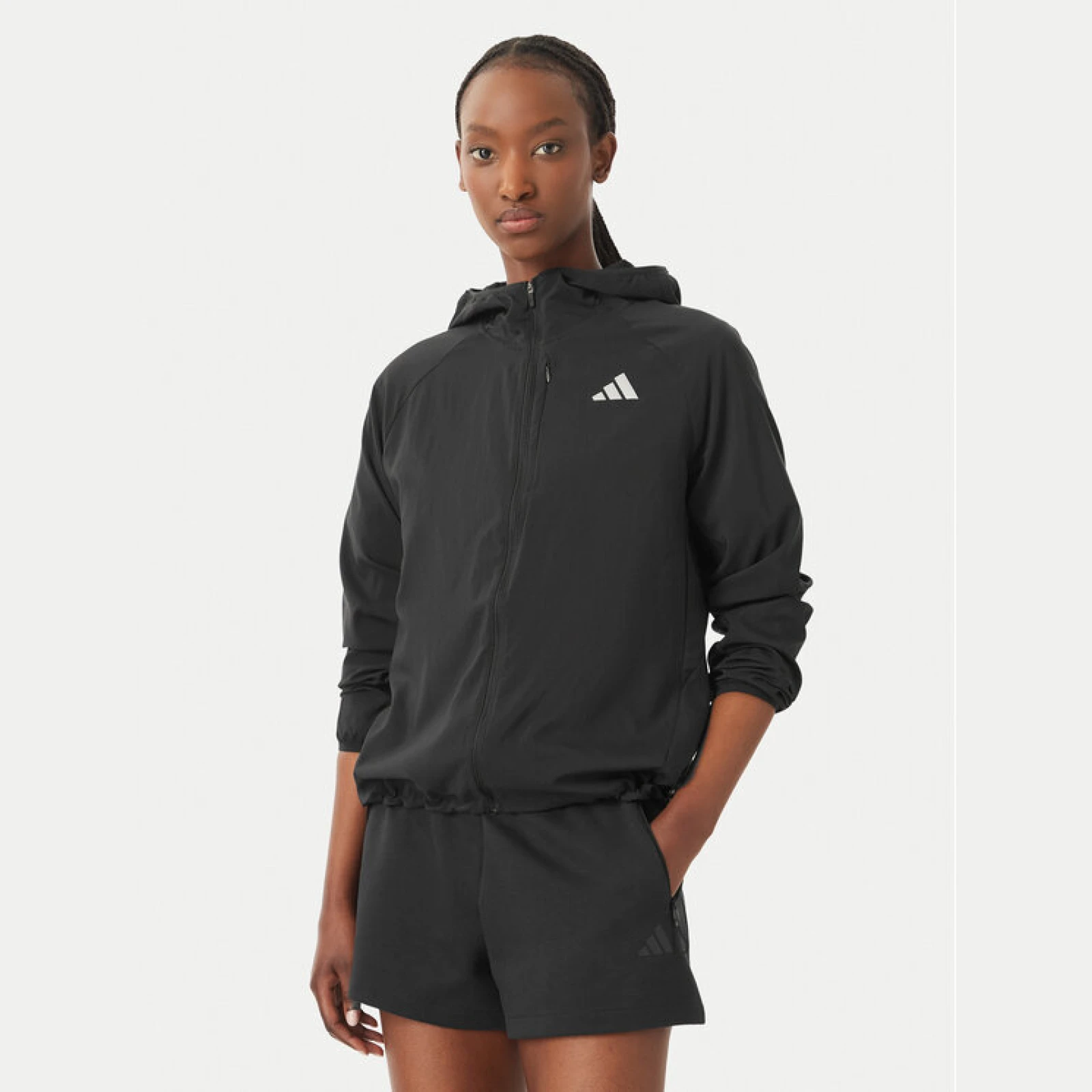 adidas Tekaška jakna Essentials KA4339 Črna Regular Fit - Velikost: XS | Barva: čierna | Starostna skupina: Odrasli | Spol: Ženske · záber 2