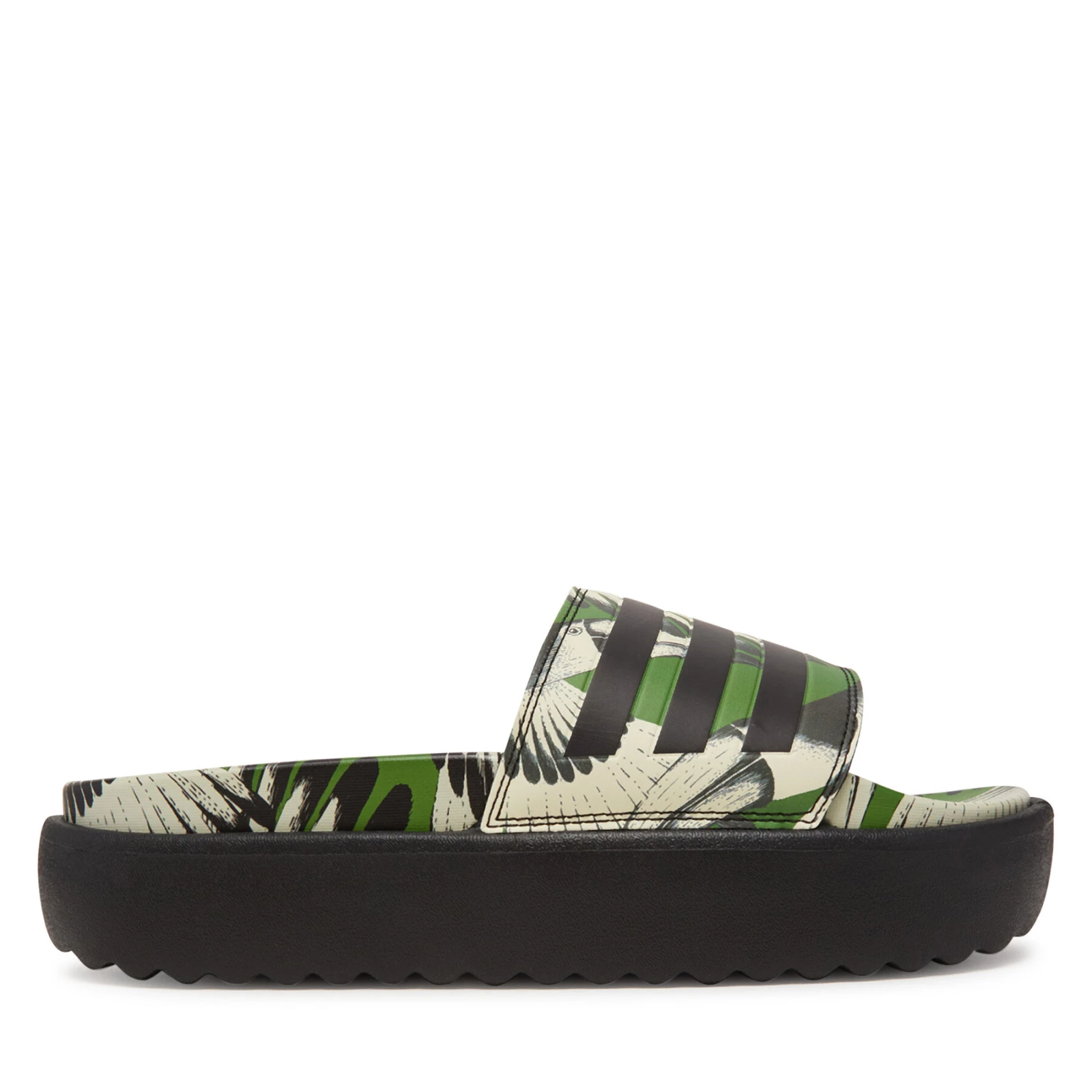Natikači adidas adilette Platform JI4754 Zelena · záber 2