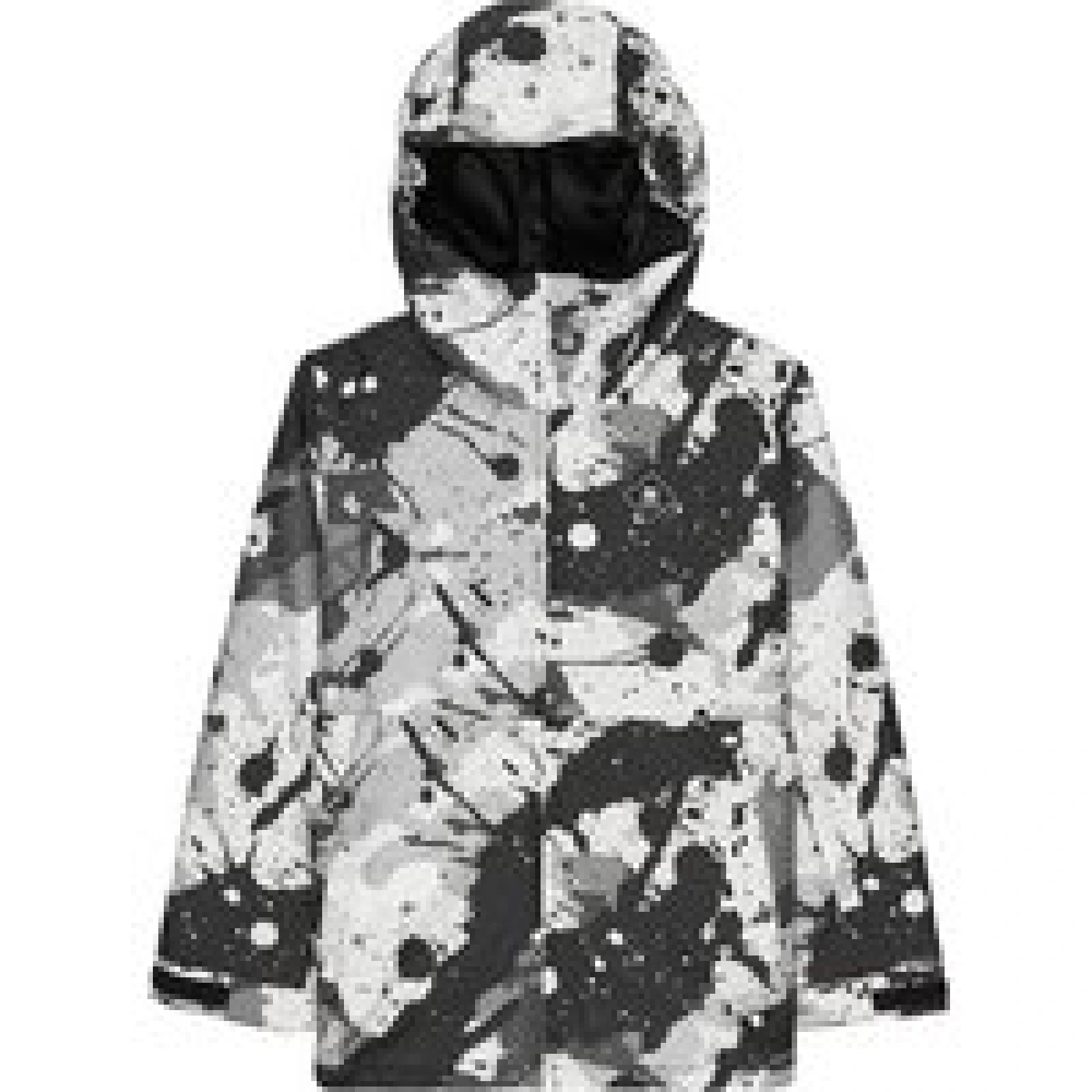 DC Shoes Smučarska jakna Basis Print ADBTJ03032 Siva Regular Fit · záber 1