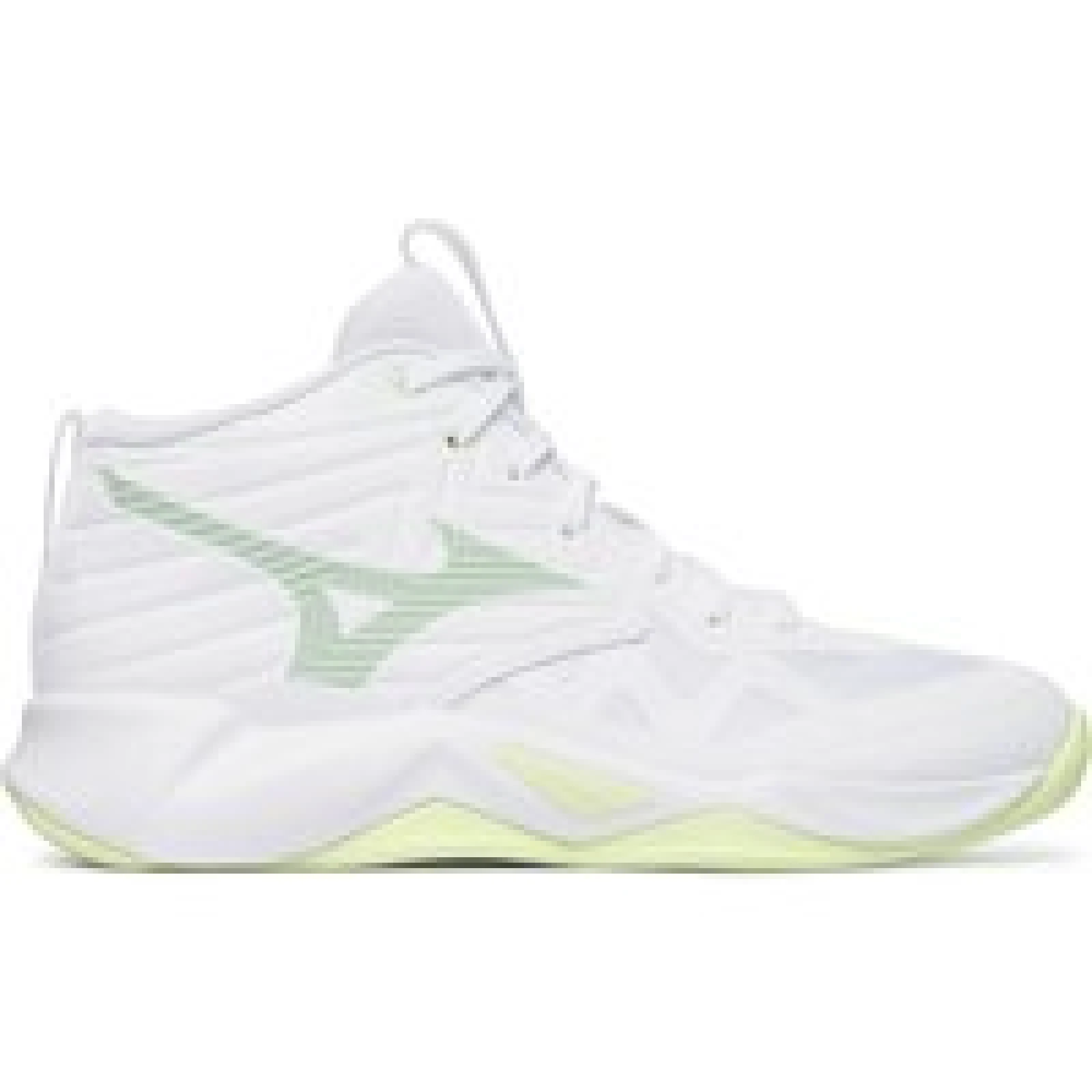 Čevlji za športe v zaprtih prostorih Mizuno Wave Momentum Pro Mid V1GC2545 Bela · záber 4