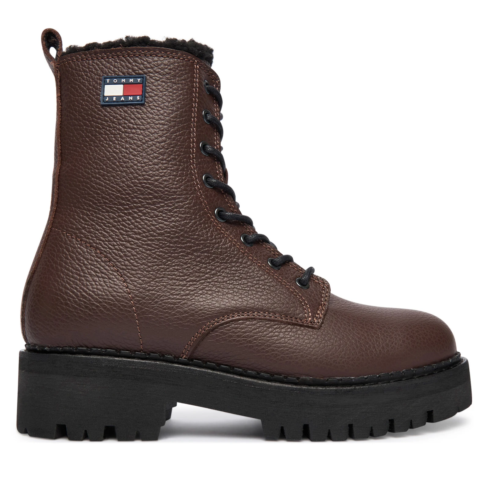 Pohodni čevlji Tommy Jeans Tjw Urban Laceup Boot Wl EN0EN02906 Rjava · záber 2
