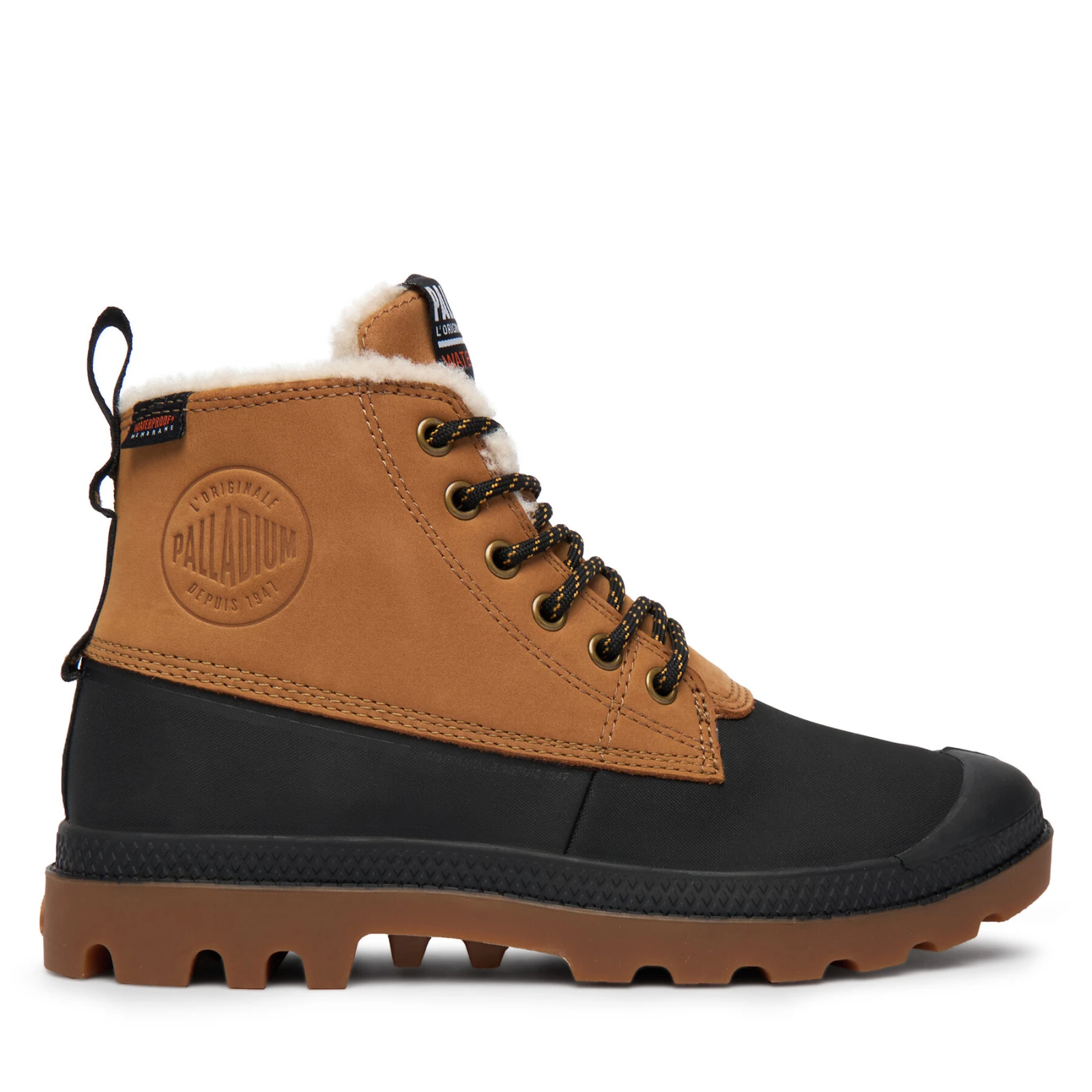 Pohodni čevlji Palladium Pampa Duck Wl Wp+ 79547-254-M Rjava - Velikost: 38 | Barva: hnedá | Starostna skupina: Odrasli | Spol: Unisex · záber 2