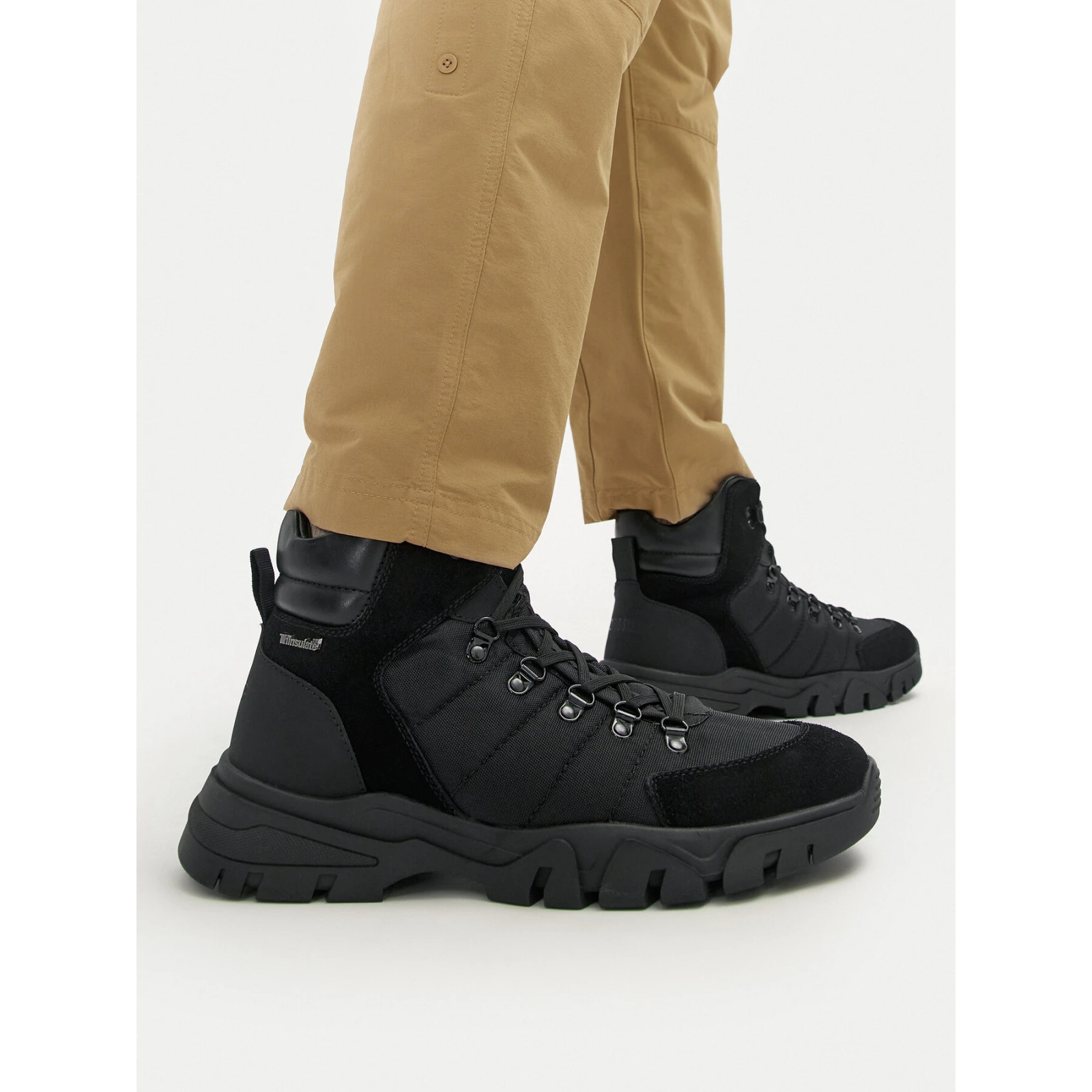 Pohodni čevlji Big Star Shoes OO174179 Črna - Velikost: 43 | Barva: čierna | Starostna skupina: Odrasli | Spol: Moški · záber 2