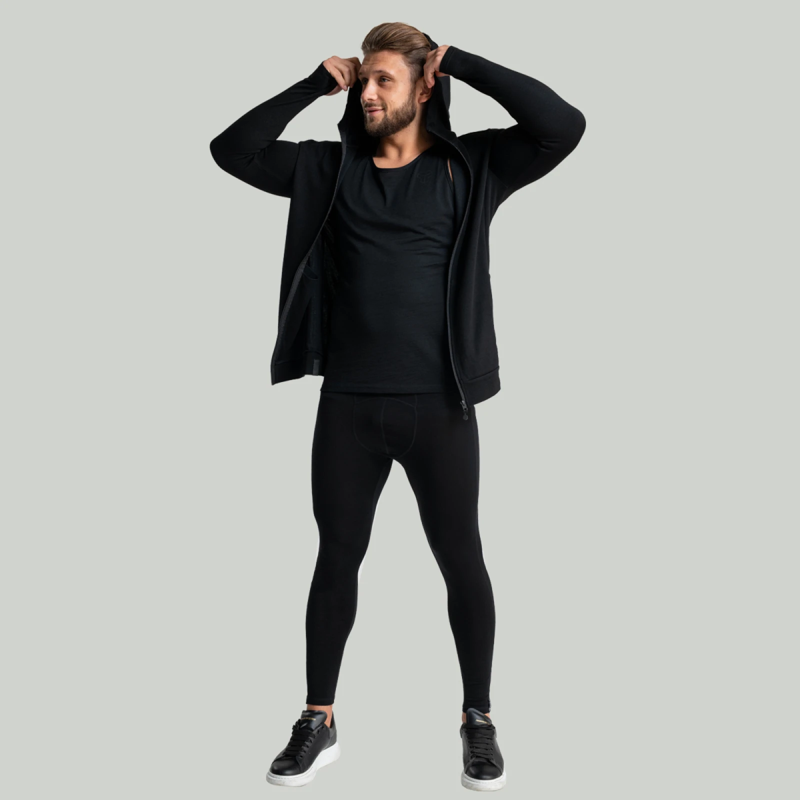 STRIX Moška jopica MERINO I Black · záber 6