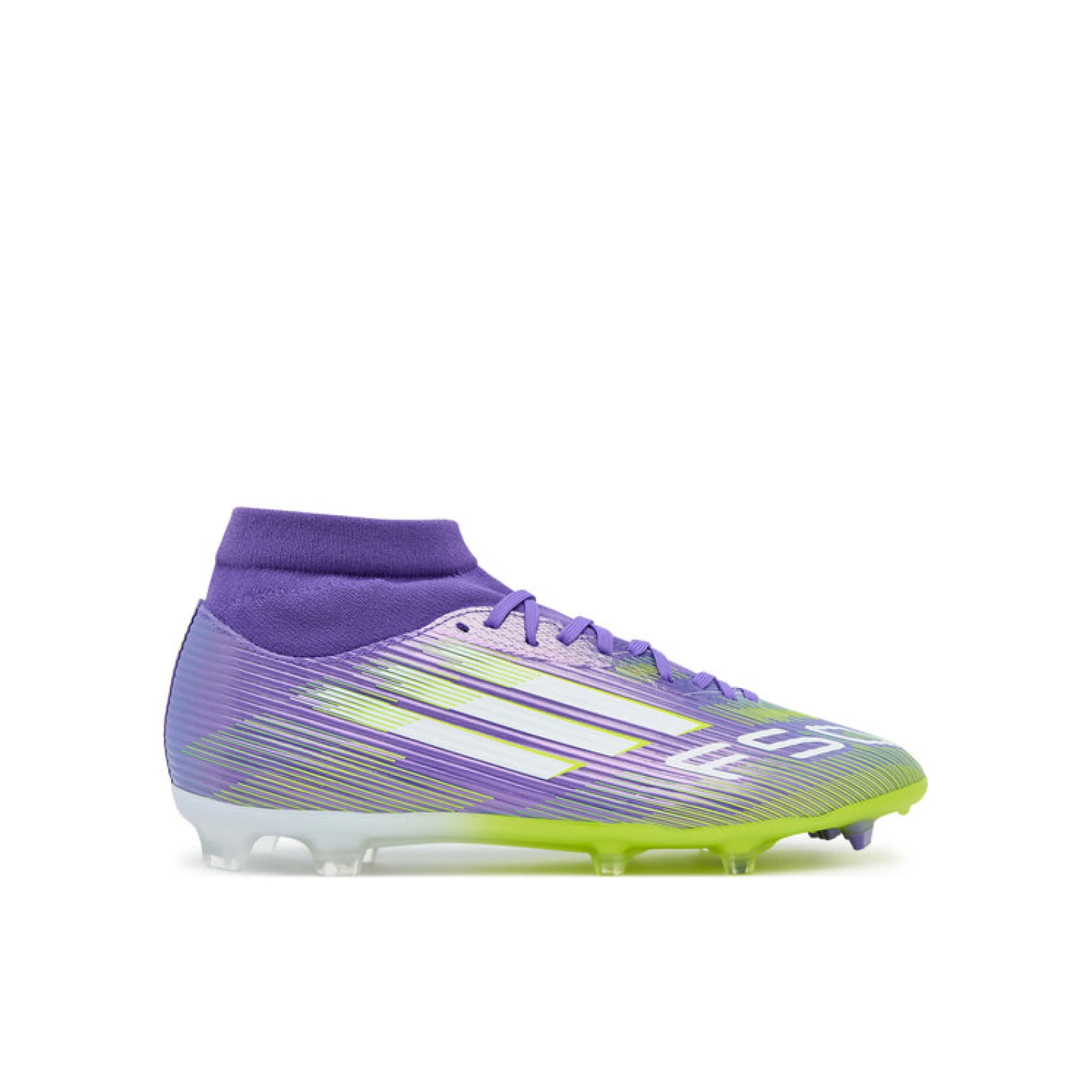 adidas Čevlji za nagomet F50 League Mid Firm/Multi-Ground Boots JI0886 Vijolična · záber 2