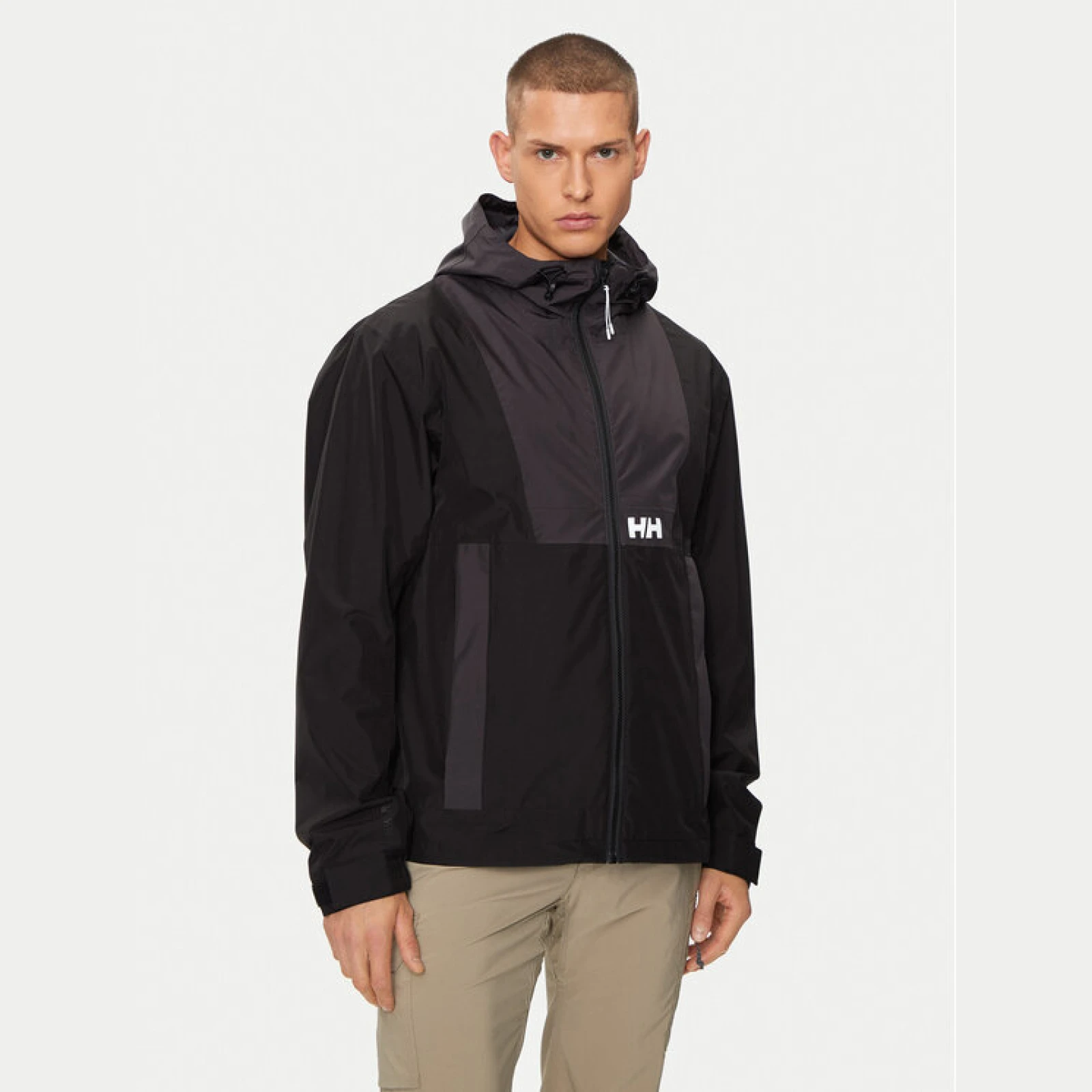 Helly Hansen Dežna jakna Rig Rain Jacket 54096 Črna Regular Fit - Velikost: L | Barva: čierna | Starostna skupina: Odrasli | Spol: Moški · záber 2
