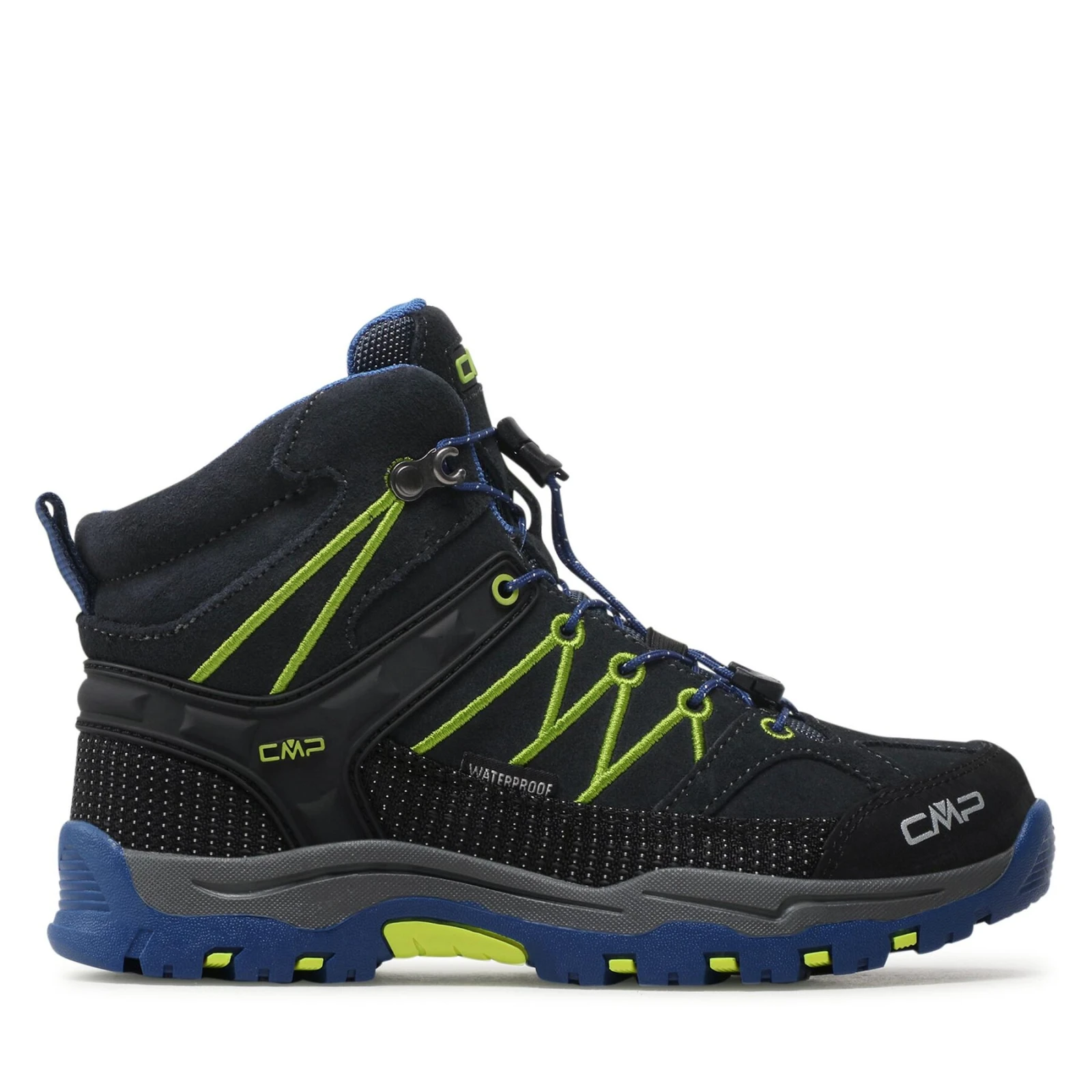 Trekking čevlji CMP Kids Rigel Mid Trekking Shoe Wp 3Q12944 Mornarsko modra - Velikost: 29 | Barva: modrá | Starostna skupina: Odrasli | Spol: Moški · záber 2