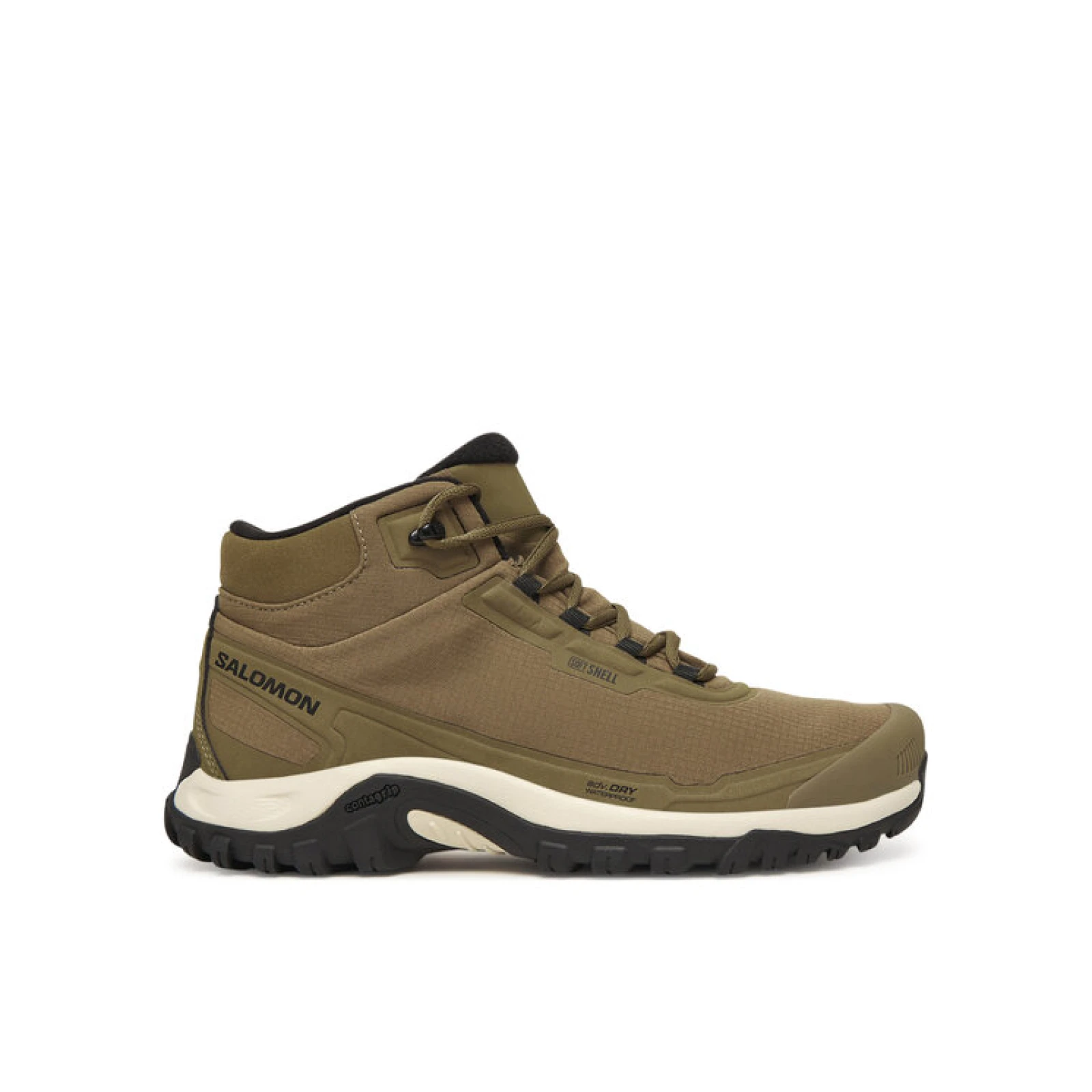 Salomon Trekking čevlji Shelter Waterproof L47974000 Khaki · záber 2
