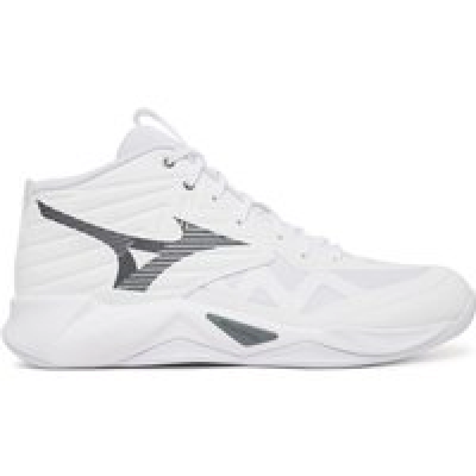 Mizuno Čevlji za športe v zaprtih prostorih Wave Momentum Pro Mid V1GA2545 Bela - Velikost: 40,5 | Barva: biela | Starostna skupina: Odrasli | Spol: Moški · záber 1