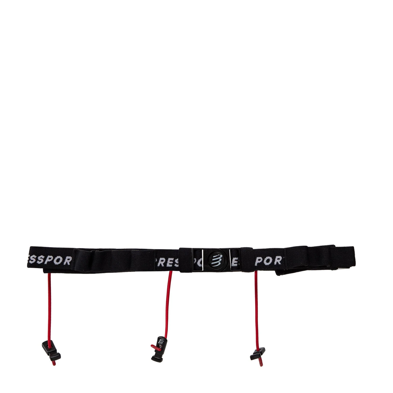 Športni pas Compressport Race Number Belt CU00013B Črna · záber 2