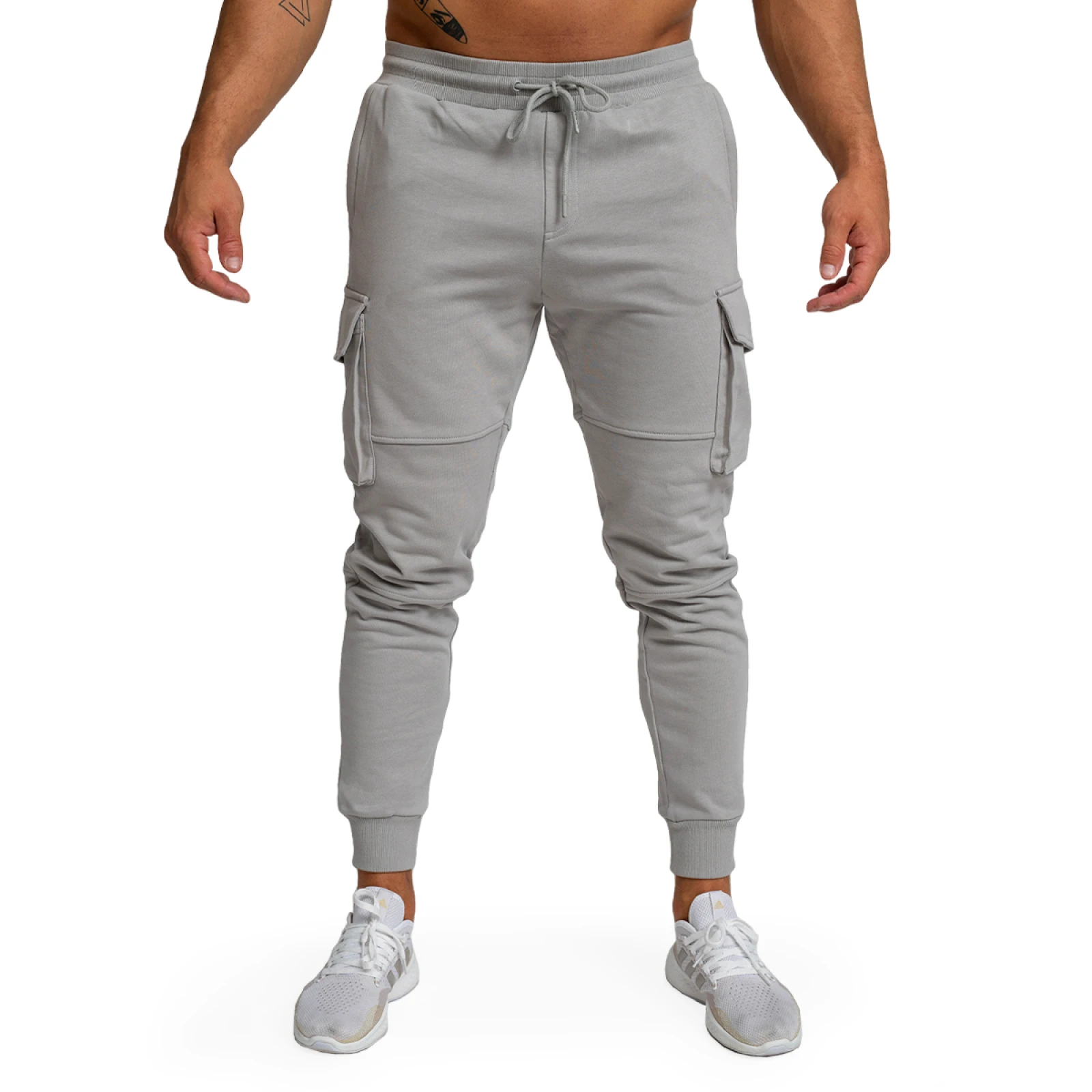 GymBeam Moška trenirka TRN Grey - Velikost: L | Barva: sivá | Starostna skupina: Odrasli | Teža: 0,579 g | Pakiranje: 38 · záber 5
