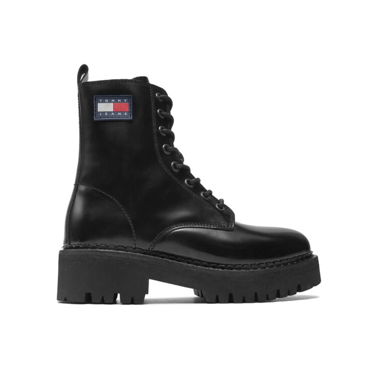 Tommy Jeans Pohodni čevlji Urban Tommy Jeans Lace Up Boot EN0EN01995 Črna · záber 2