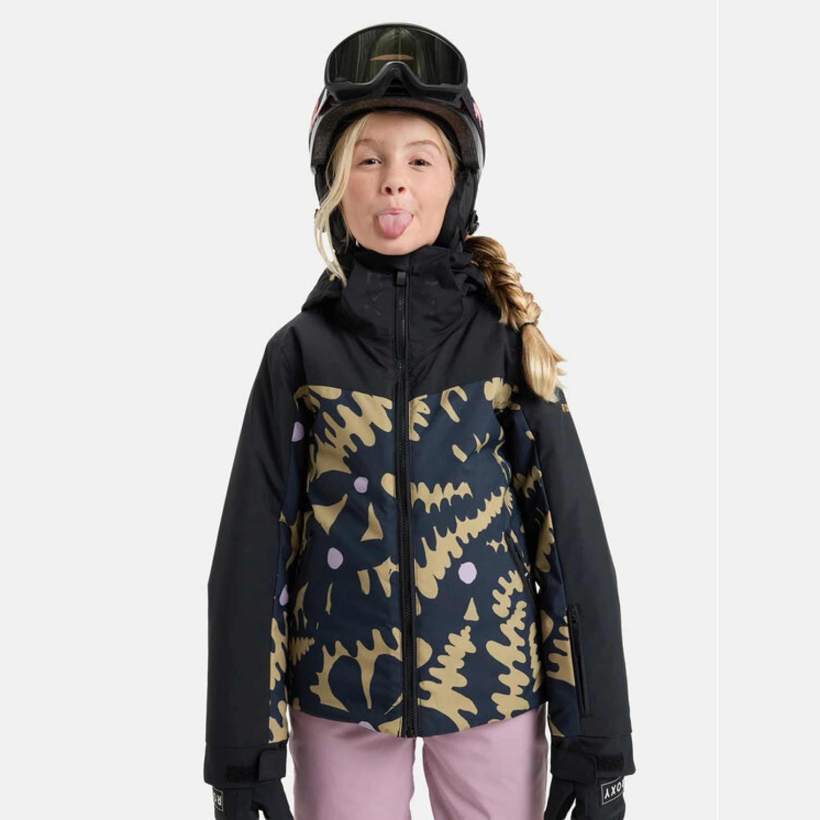 Roxy Jakna za snowboard Free Jet Block ERGTJ03197 Roza Slim Fit · záber 2