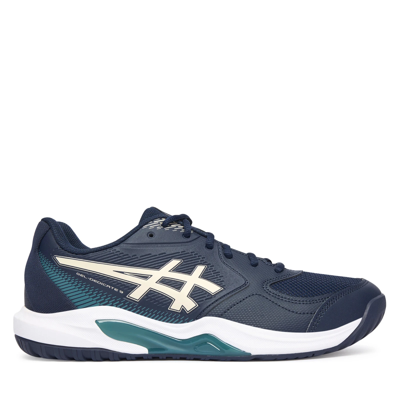 Čevlji za tenis Asics Gel-Dedicate 9 1041A543 Mornarsko modra - Velikost: 45 | Barva: modrá | Starostna skupina: Odrasli | Spol: Moški · záber 2