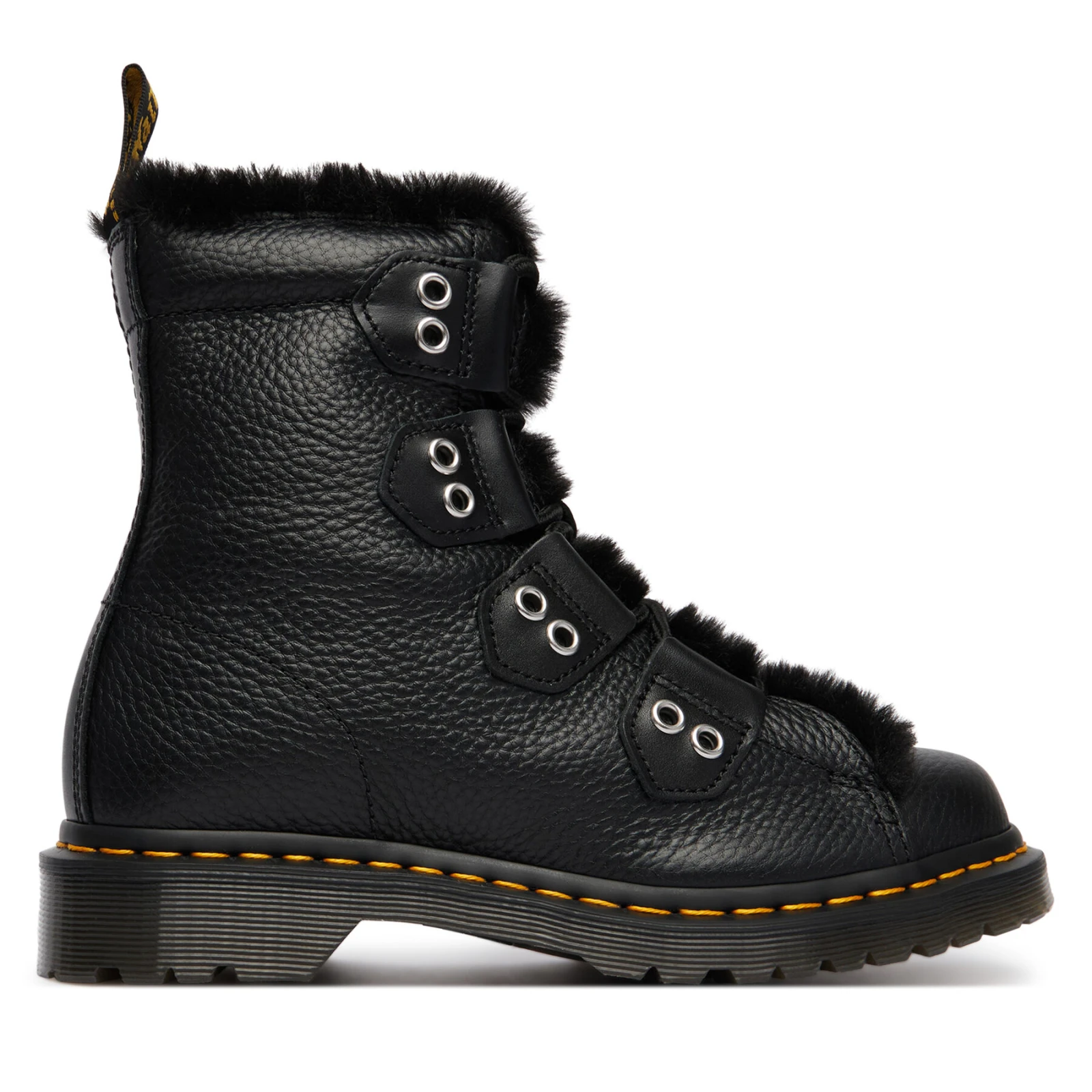 Pohodni čevlji Dr. Martens 1460 Faux Fur Lined DM31876001 Črna · záber 2