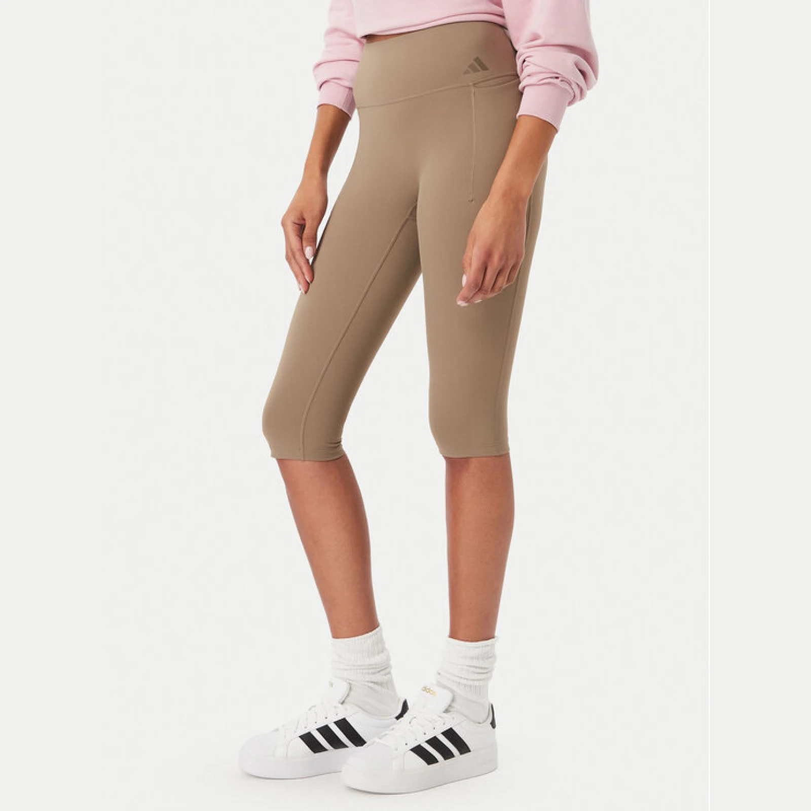 adidas Pajkice Optime Contour Workout KV7456 Khaki Slim Fit - Velikost: XS | Barva: zelená | Starostna skupina: Odrasli | Spol: Ženske · záber 2