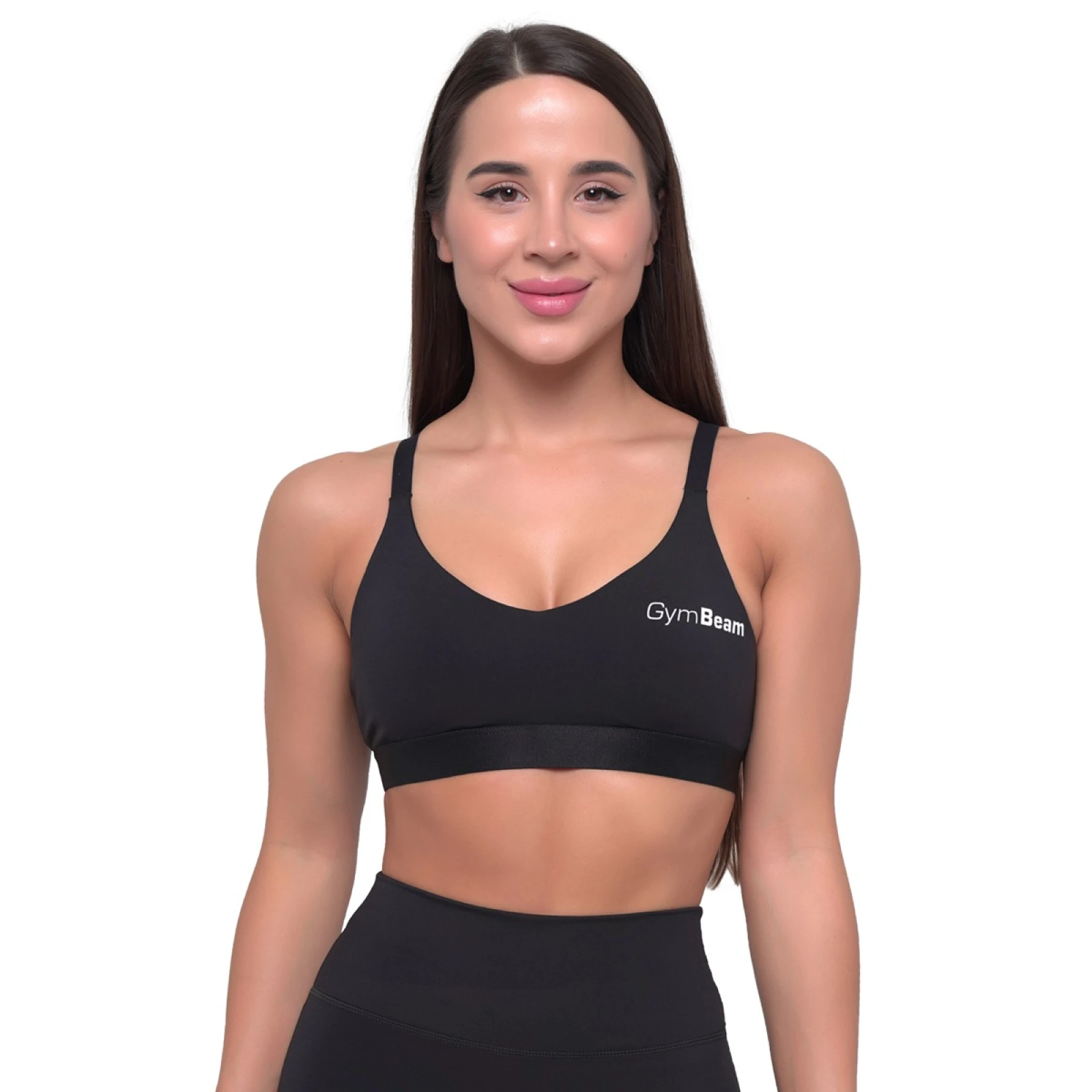 GymBeam Športni nedrček Essence String Black - Barva: čierna | Starostna skupina: Odrasli | Teža: 0,0652 g | Pakiranje: 100 · záber 6