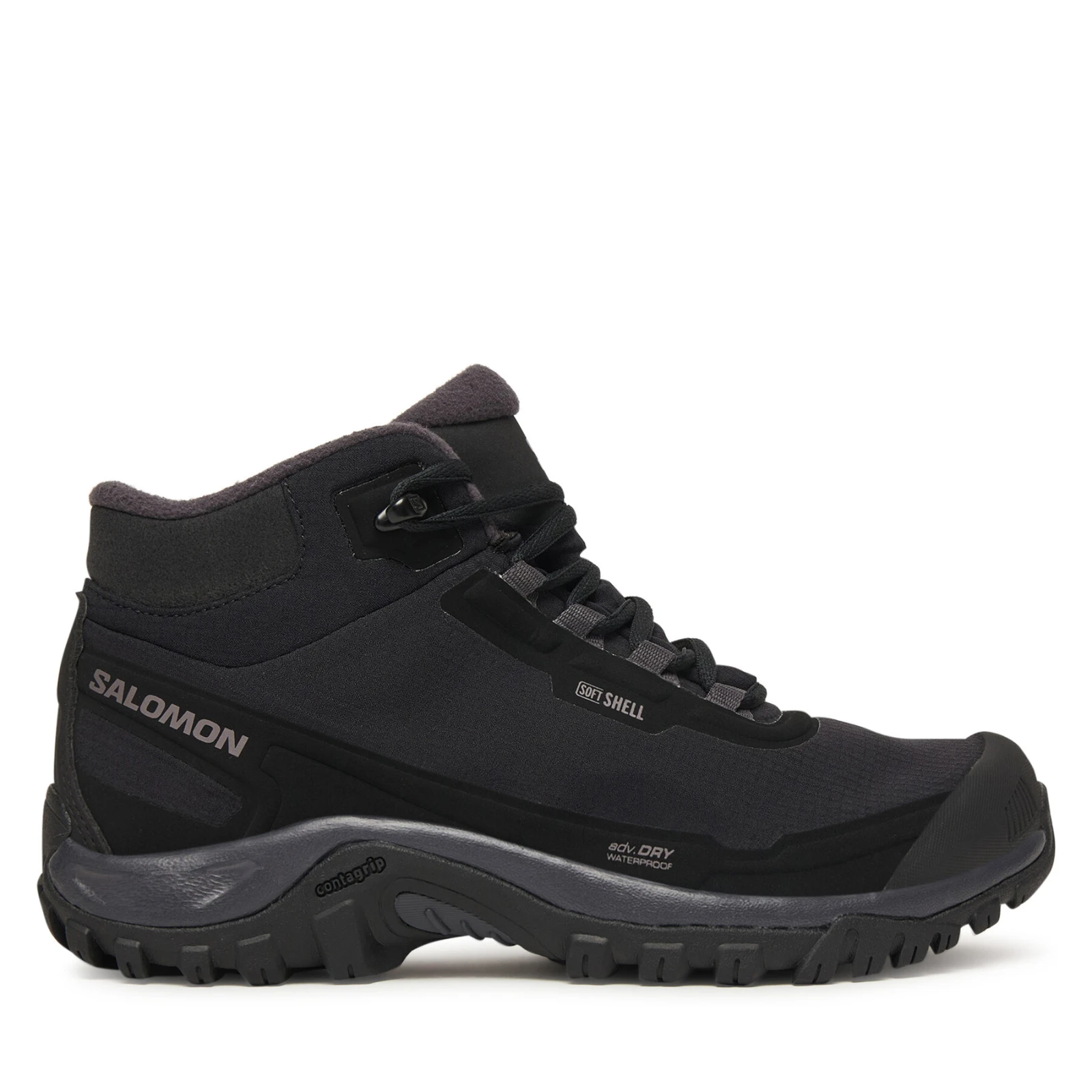 Trekking čevlji Salomon Shelter Waterproof L47855000 Črna - Velikost: 38 | Barva: čierna | Starostna skupina: Odrasli | Spol: Ženski · záber 2
