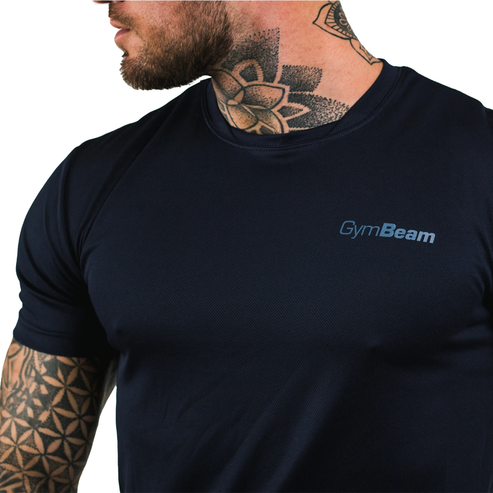 GymBeam Moška majica TRN Navy - Barva: modrá | Starostna skupina: Odrasli | Teža: 0,14 g | Pakiranje: 10 · záber 6