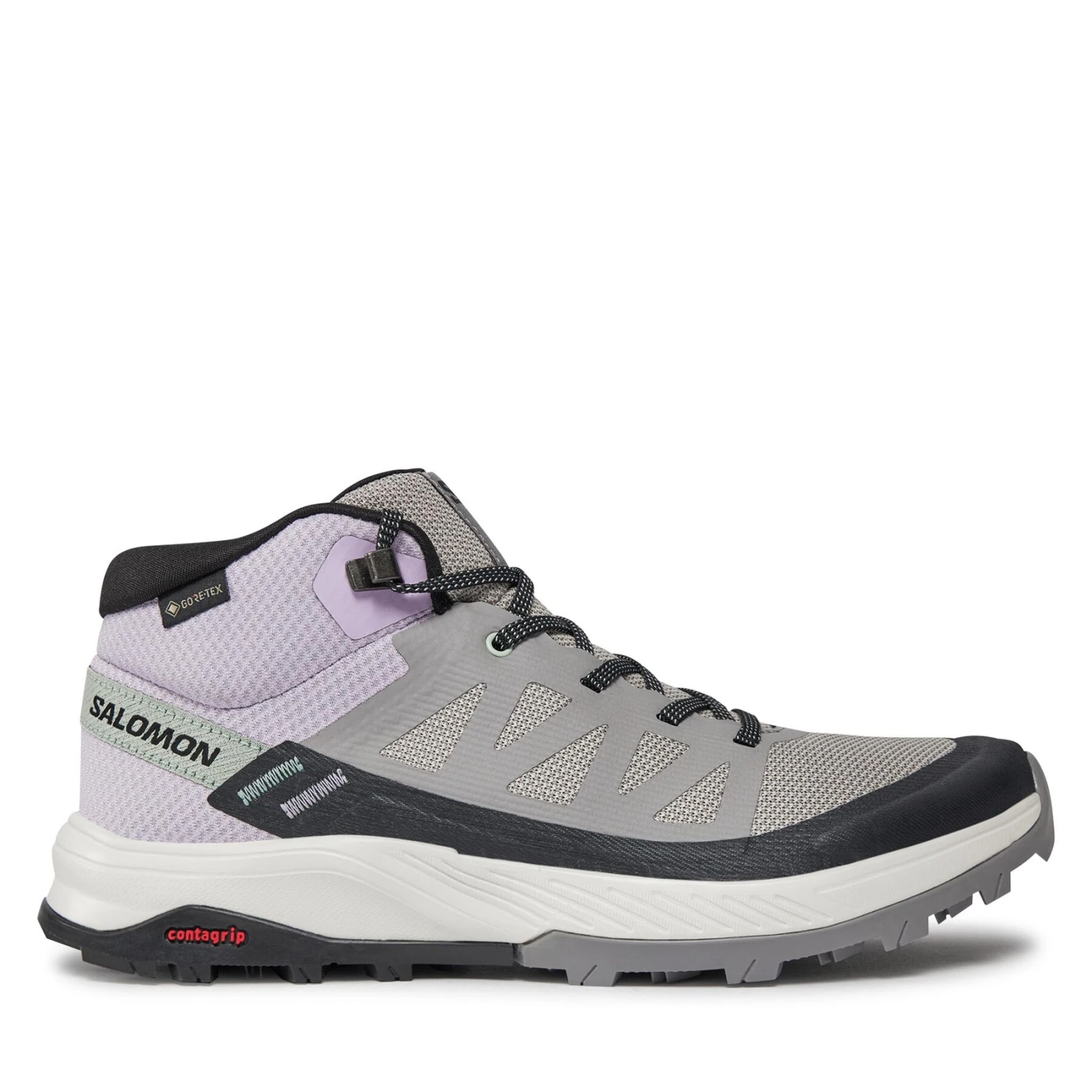 Trekking čevlji Salomon Outrise Mid GORE-TEX L47160600 Siva · záber 2