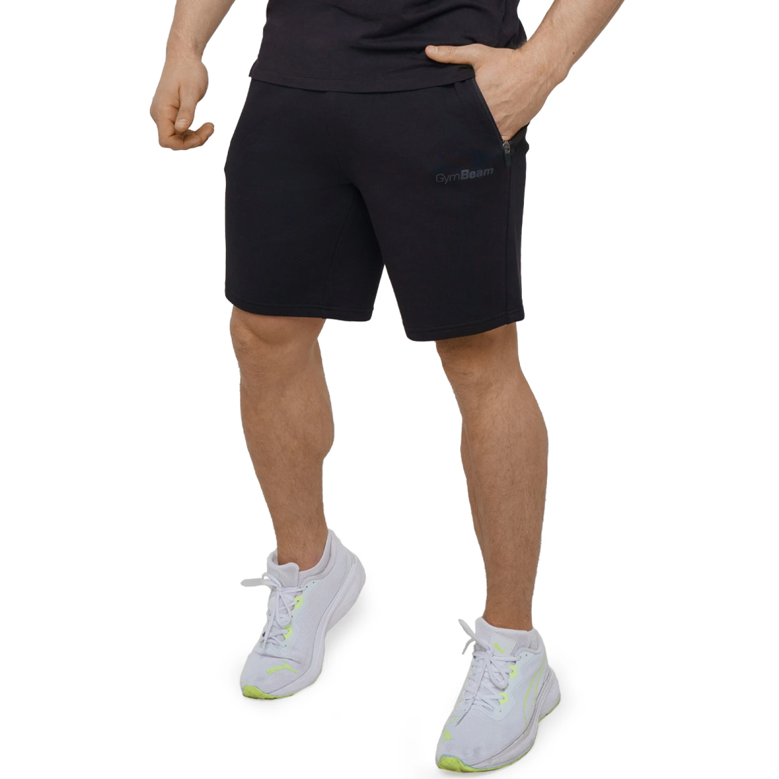 GymBeam Moške kratke hlače Agile Onyx - Velikost: M | Barva: čierna | Starostna skupina: Odrasli | Teža: 0,32 g | Pakiranje: 52 · záber 6