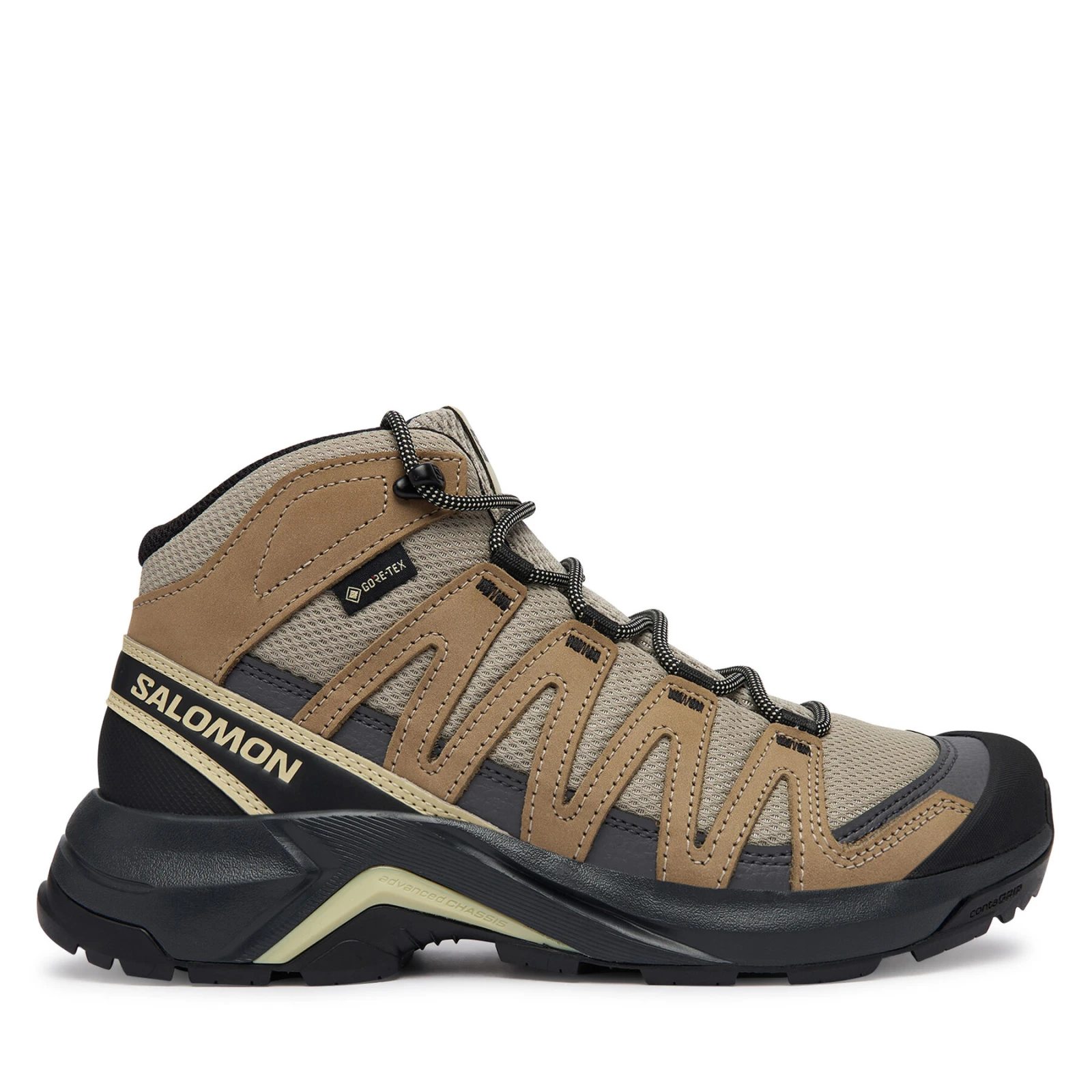 Trekking čevlji Salomon X-ADVENTURE RECON MID GORE-TEX L49219000 Rjava - Velikost: 38 | Barva: hnedá | Starostna skupina: Odrasli | Spol: Ženski · záber 2