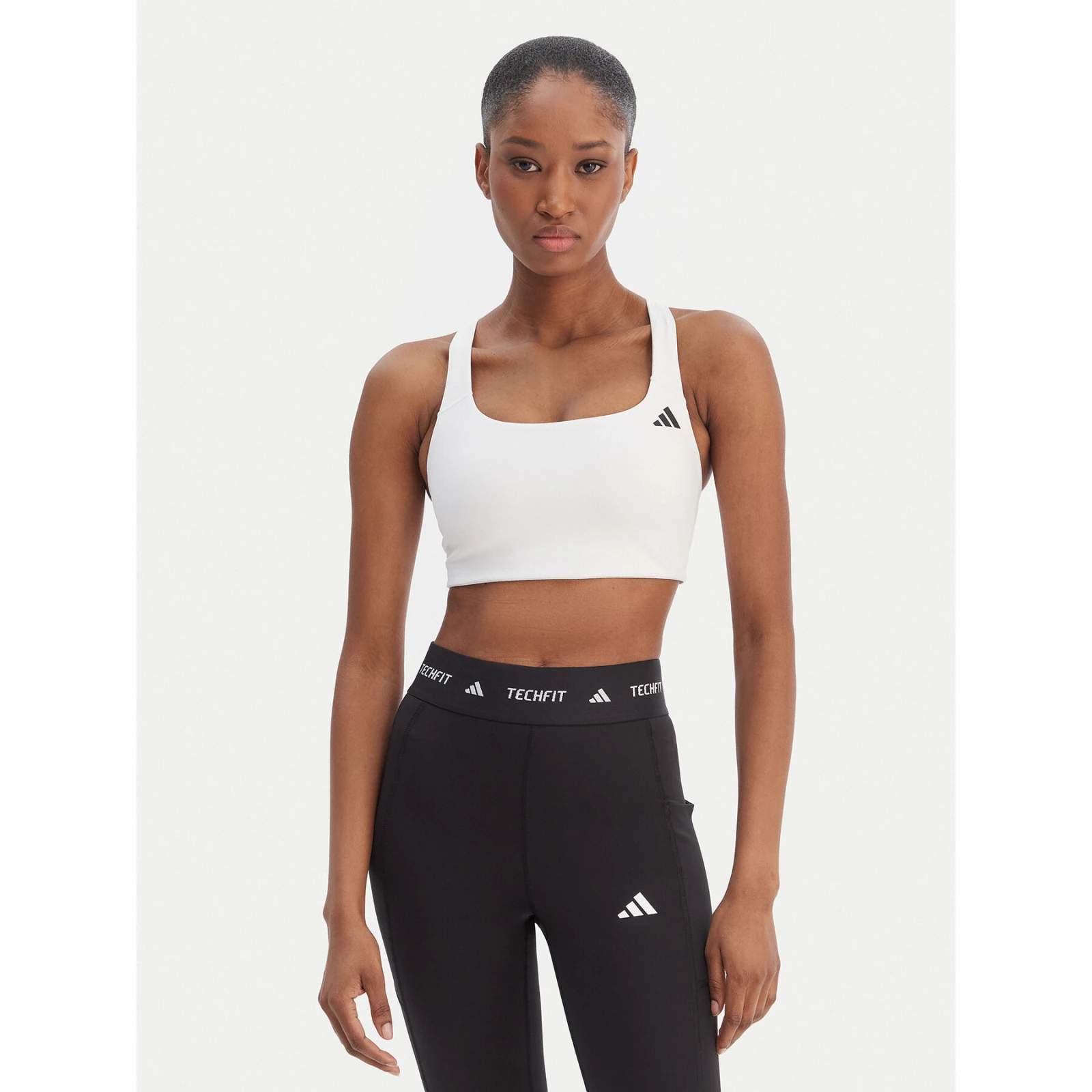adidas Špotni nedrček Optime Workout KD6685 Bela · záber 2