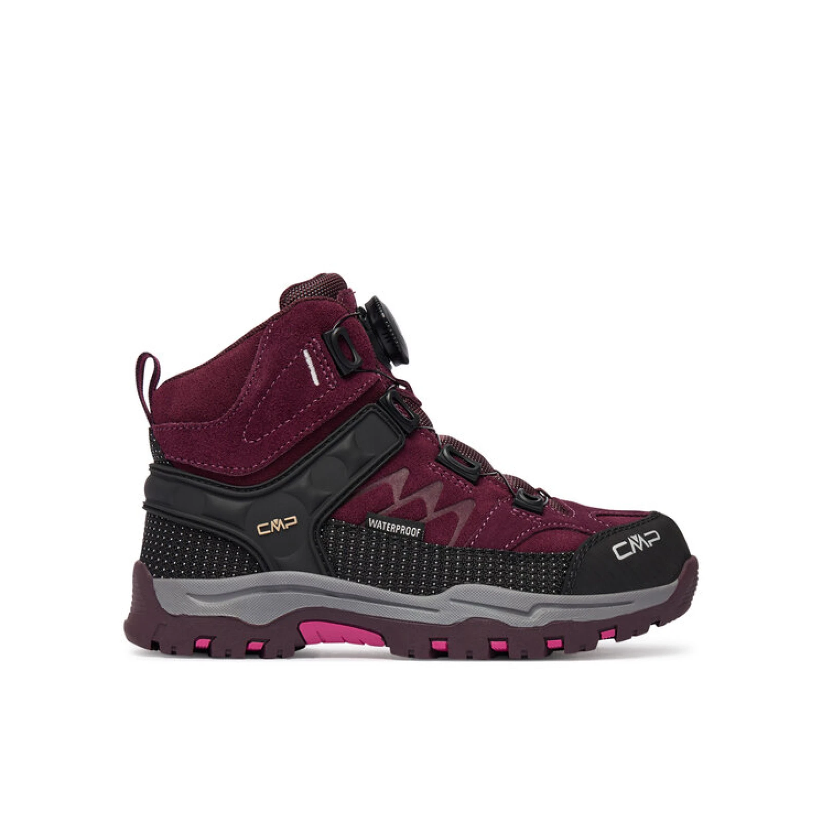CMP Trekking čevlji Kiruna Mid Fitgo Wp 3Q56784 Bordo rdeča · záber 2