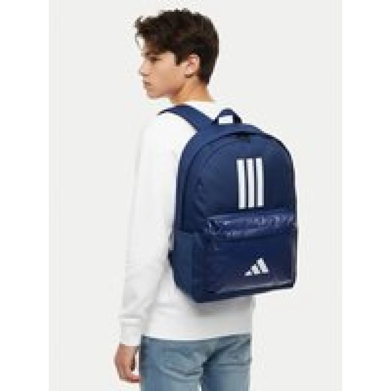 Nahrbtnik adidas Classic Back-to-School 3-Stripes IS7041 Modra · záber 1