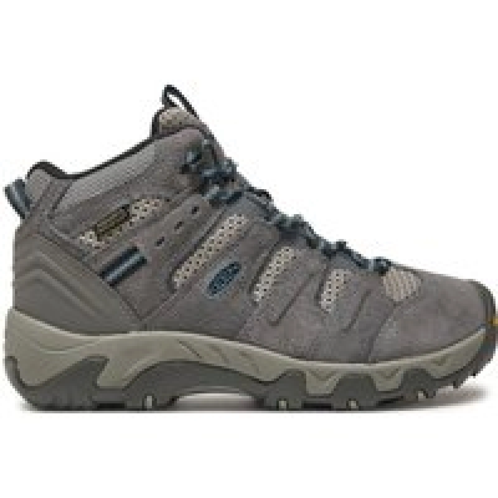 Trekking čevlji Keen Headout Mid Wp Steel 1028307 Siva · záber 1