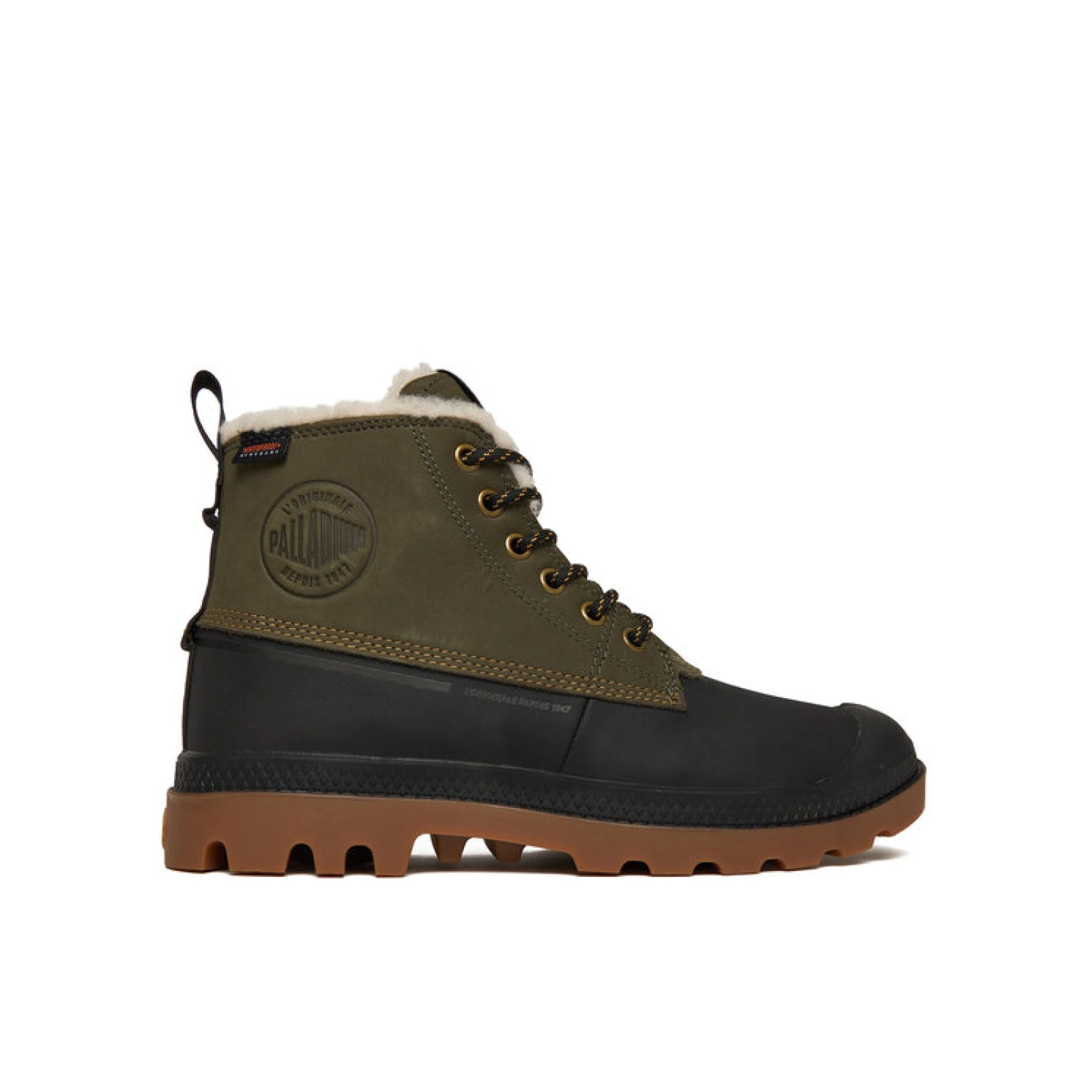 Palladium Pohodni čevlji Pampa Duck Wl Wp+ 79547-325-M Zelena · záber 2