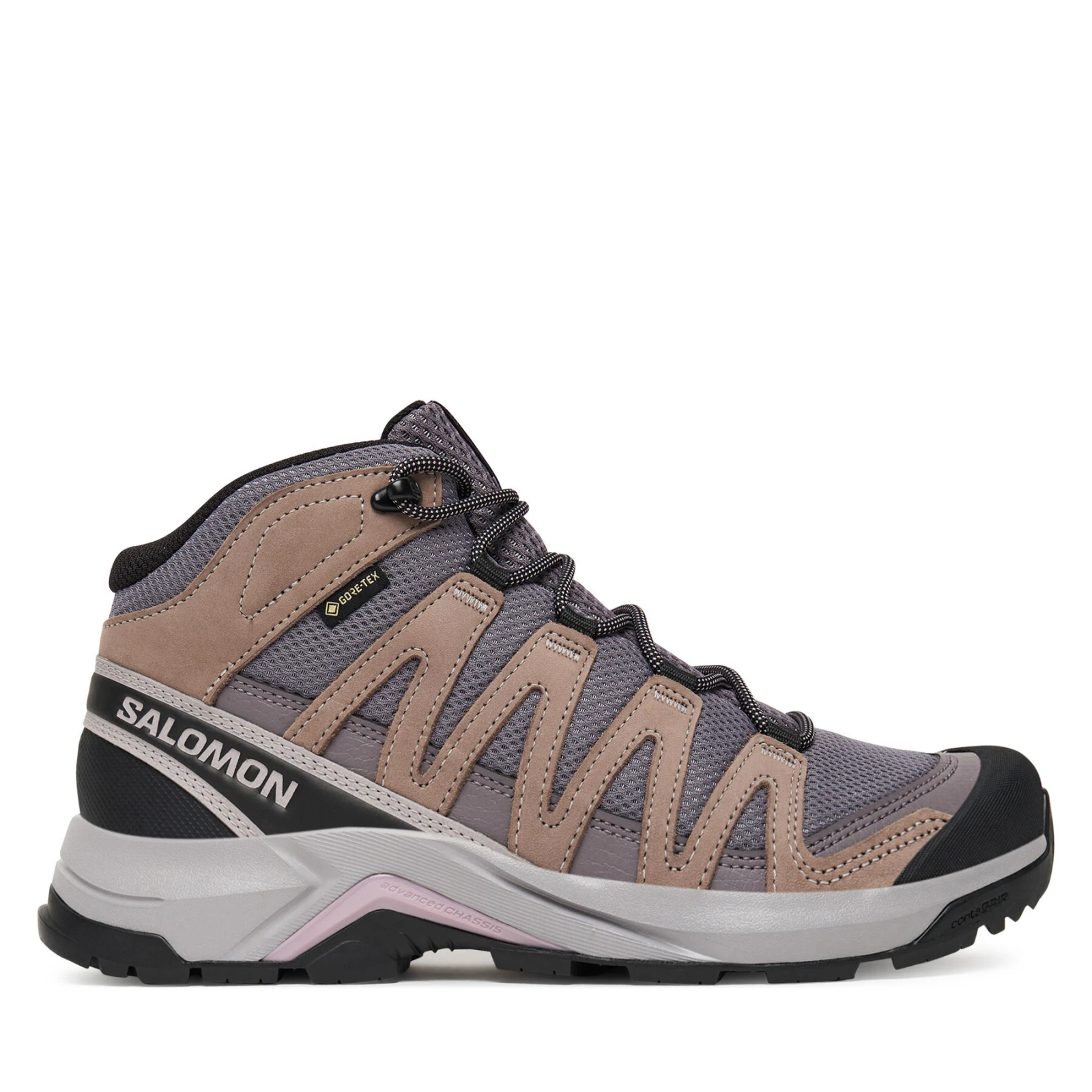 Trekking čevlji Salomon X-Adventure Recon Mid Gore-Tex L47753400 Vijolična - Velikost: 38 | Barva: fialová | Starostna skupina: Odrasli | Spol: Ženski · záber 2