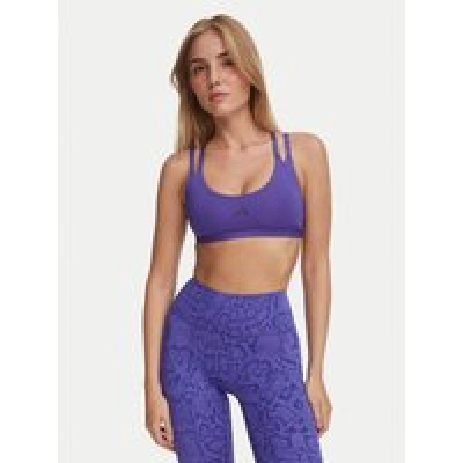 adidas Špotni nedrček Optime Workout Strappy Light Support Bra KS6041 Vijolična · záber 1