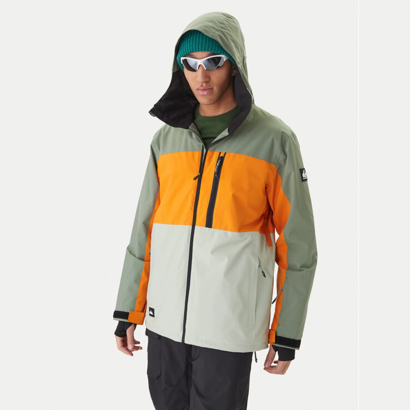 Quiksilver Jakna za snowboard Sycamore EQYTJ03457 Zelena Modern Fit · záber 2
