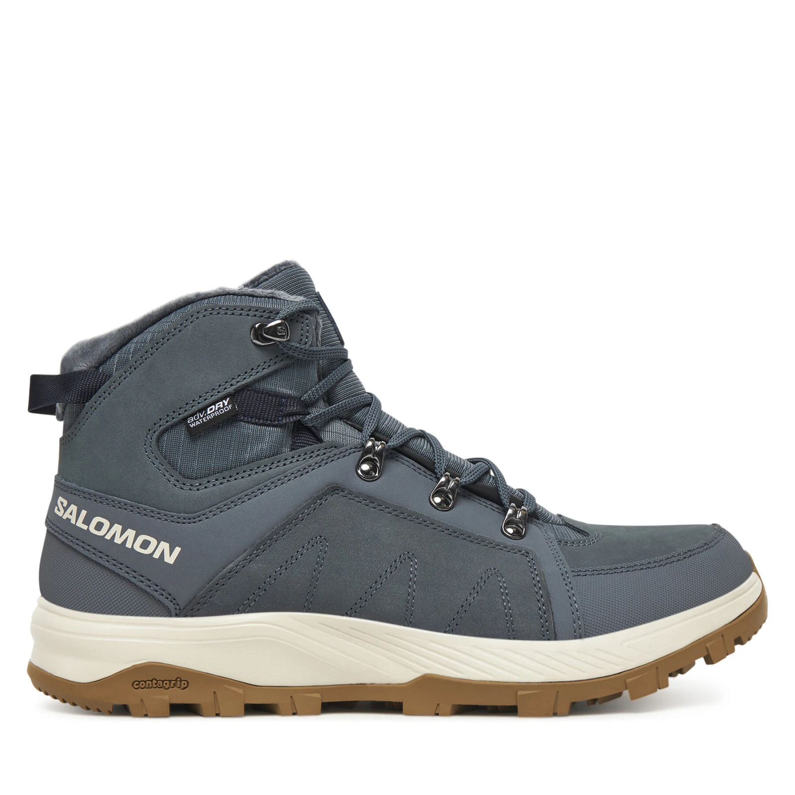 Trekking čevlji Salomon Outchill Thinsulate™ Climasalomon™ Waterproof L47853900 Siva · záber 2