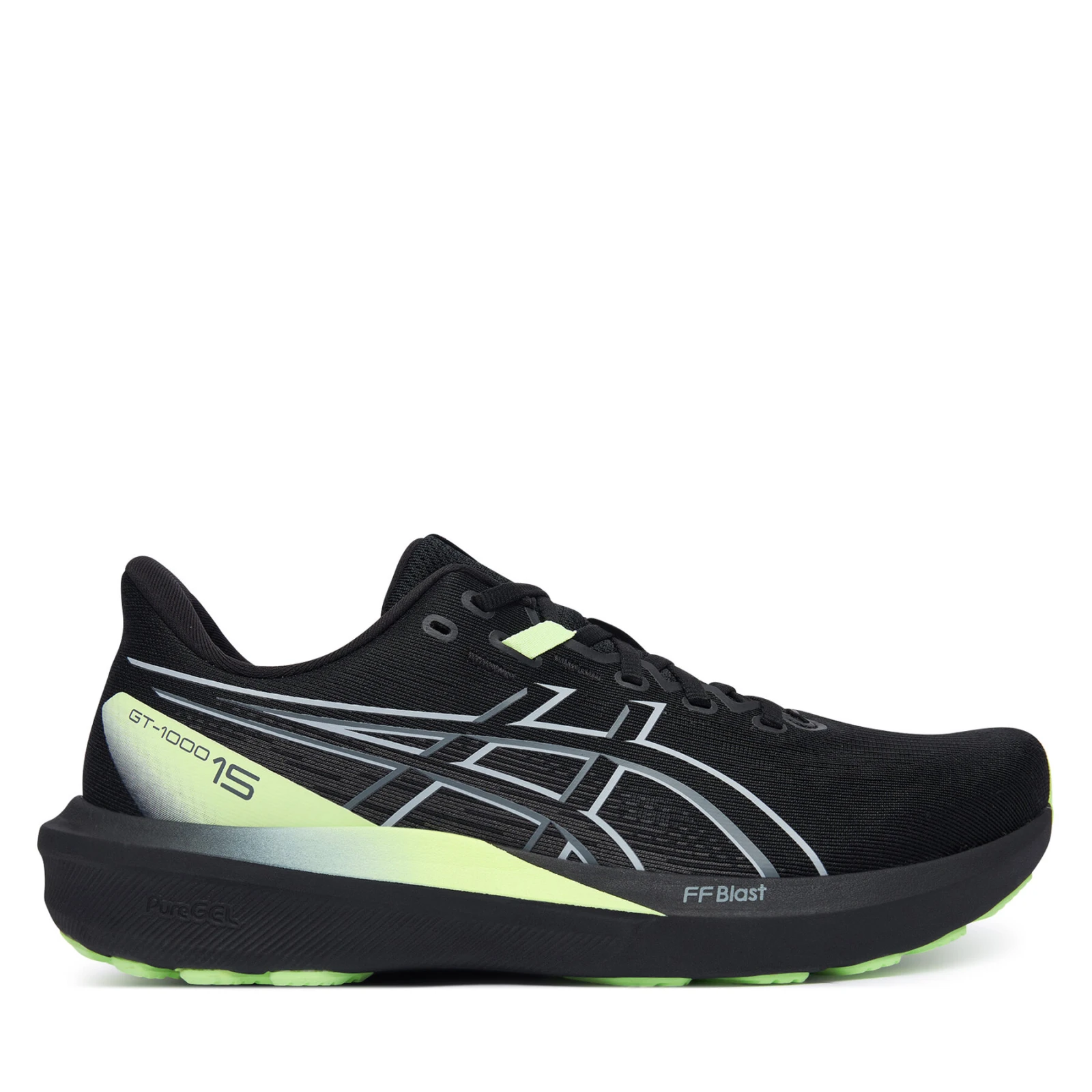 Tekaški čevlji Asics Gt-1000 15 1011C230 Črna - Velikost: 43,5 | Barva: čierna | Starostna skupina: Odrasli | Spol: Moški · záber 2