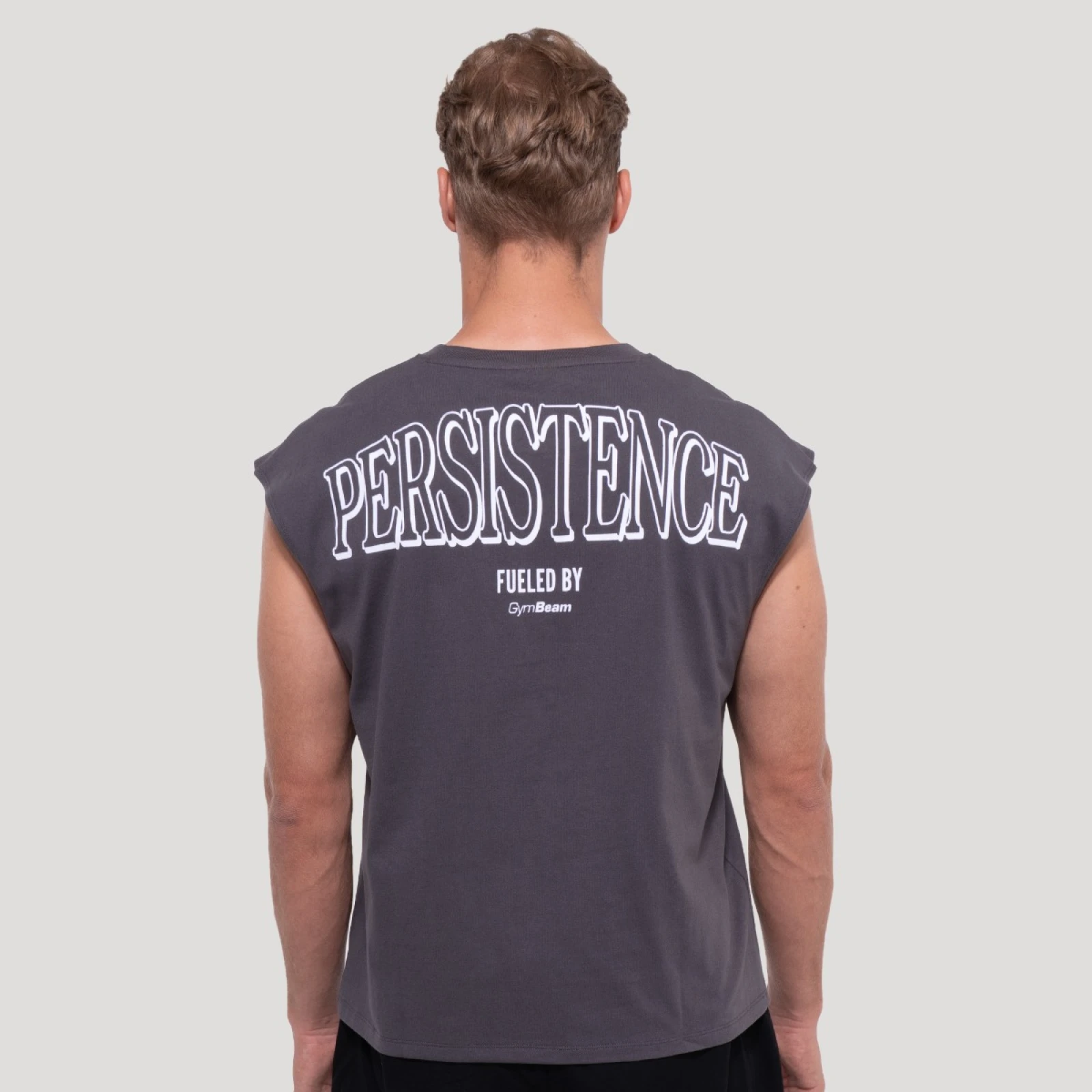 GymBeam Majica brez rokavov Persistence Gray · záber 4