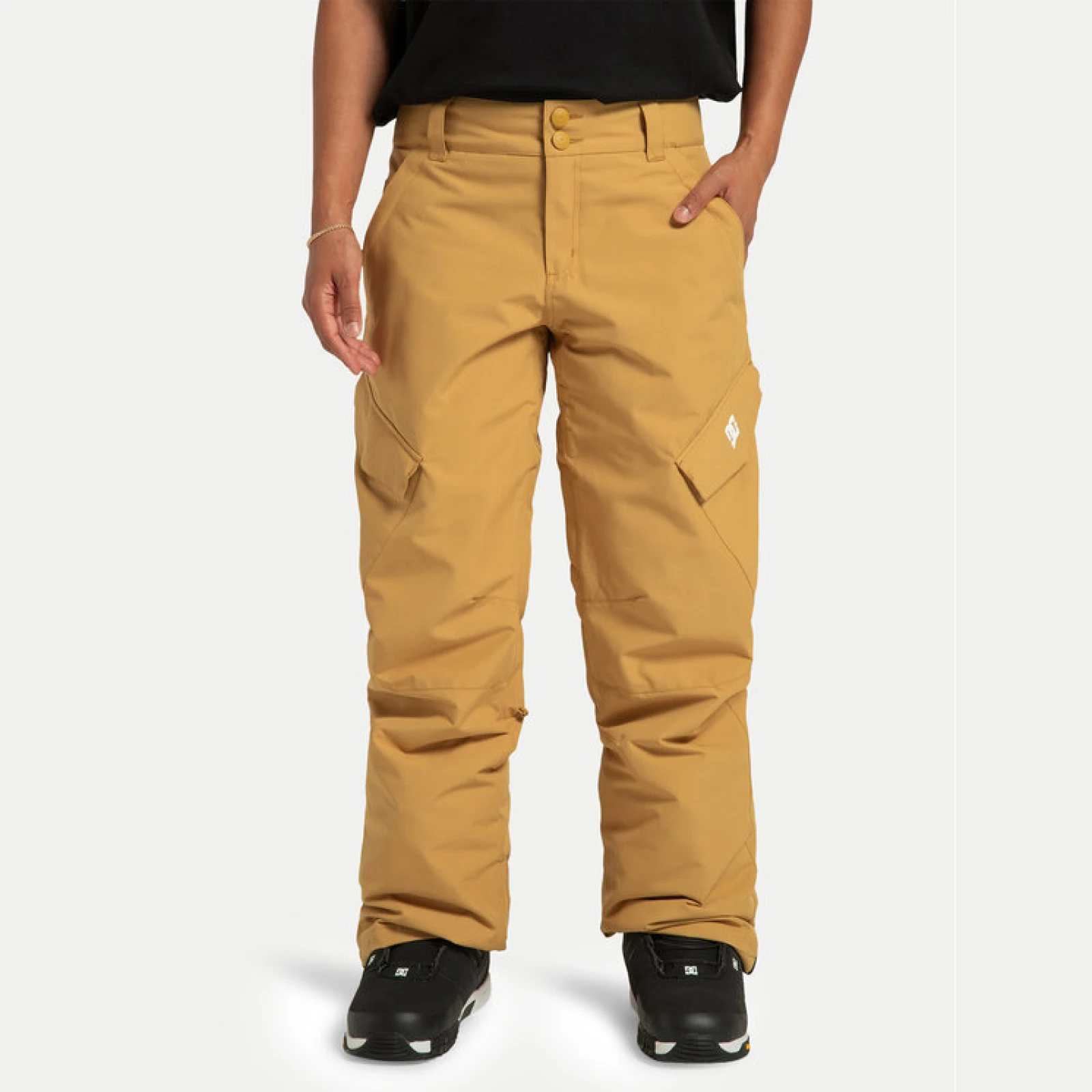 DC Shoes Hlače za snowborad Nonchalant ADJTP03023 Rumena Regular Fit · záber 8