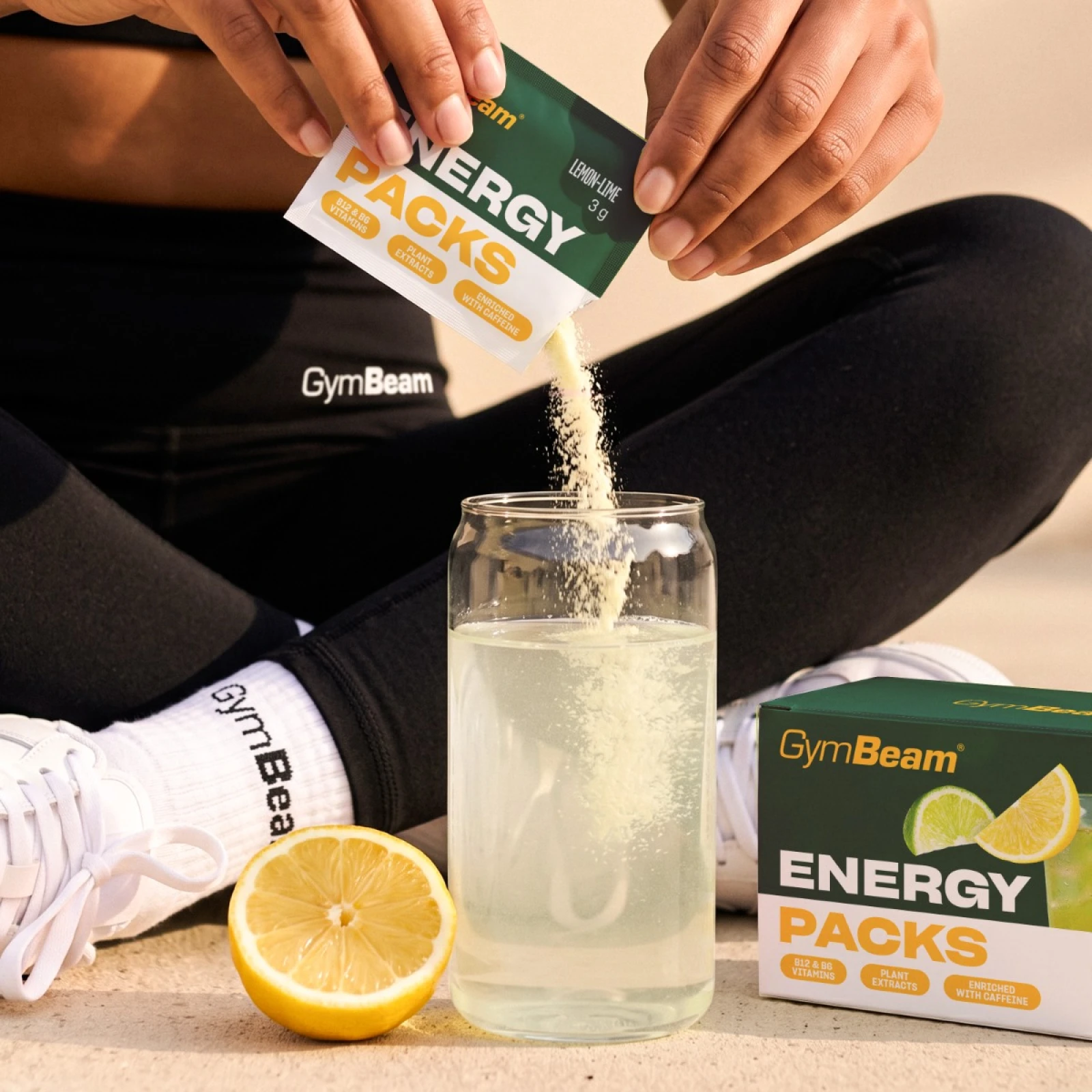 Energijske vrečke – GymBeam - Starostna skupina: Odrasli | Okus: Llimona limeta | Spol: Moški | Teža: 0,152 kg · záber 4
