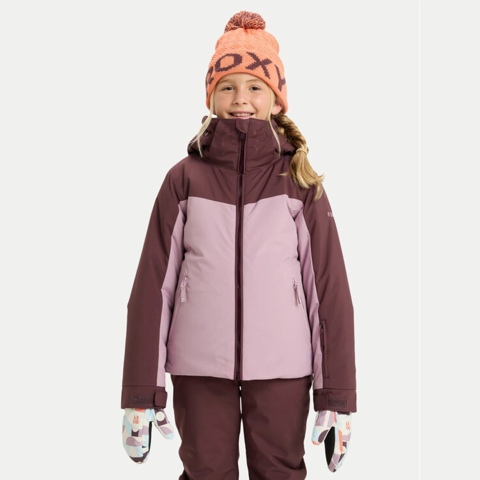 Roxy Jakna za snowboard Free Jet Block ERGTJ03197 Roza Slim Fit · záber 5